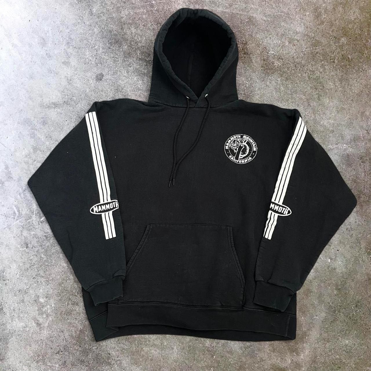 Vintage Insane Faded Black 90's Mammoth Mountain Hoodie Surfwear Size US L / EU 52-54 / 3 - 5 Thumbnail