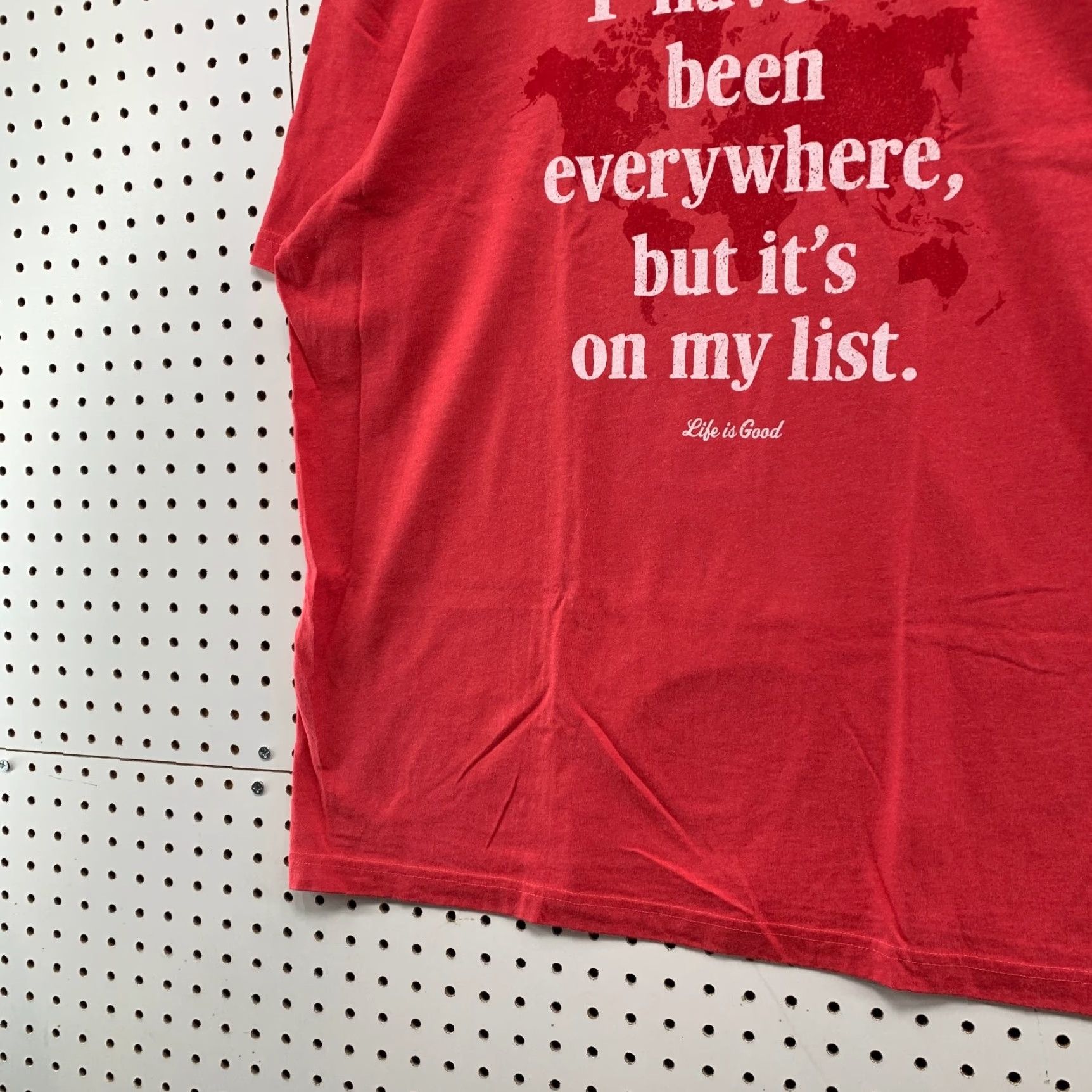 Life is Good Life is Good T Shirt Mens XL Crusher Tee Red Funny Quote NWT Size US XL / EU 56 / 4 - 4 Thumbnail