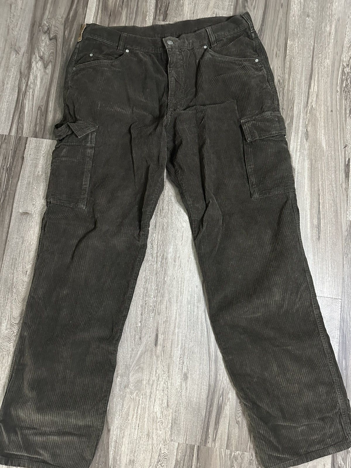 Ermenegildo Zegna Brown Corduroy Cargos Size US 36 / EU 52 - 1 Thumbnail