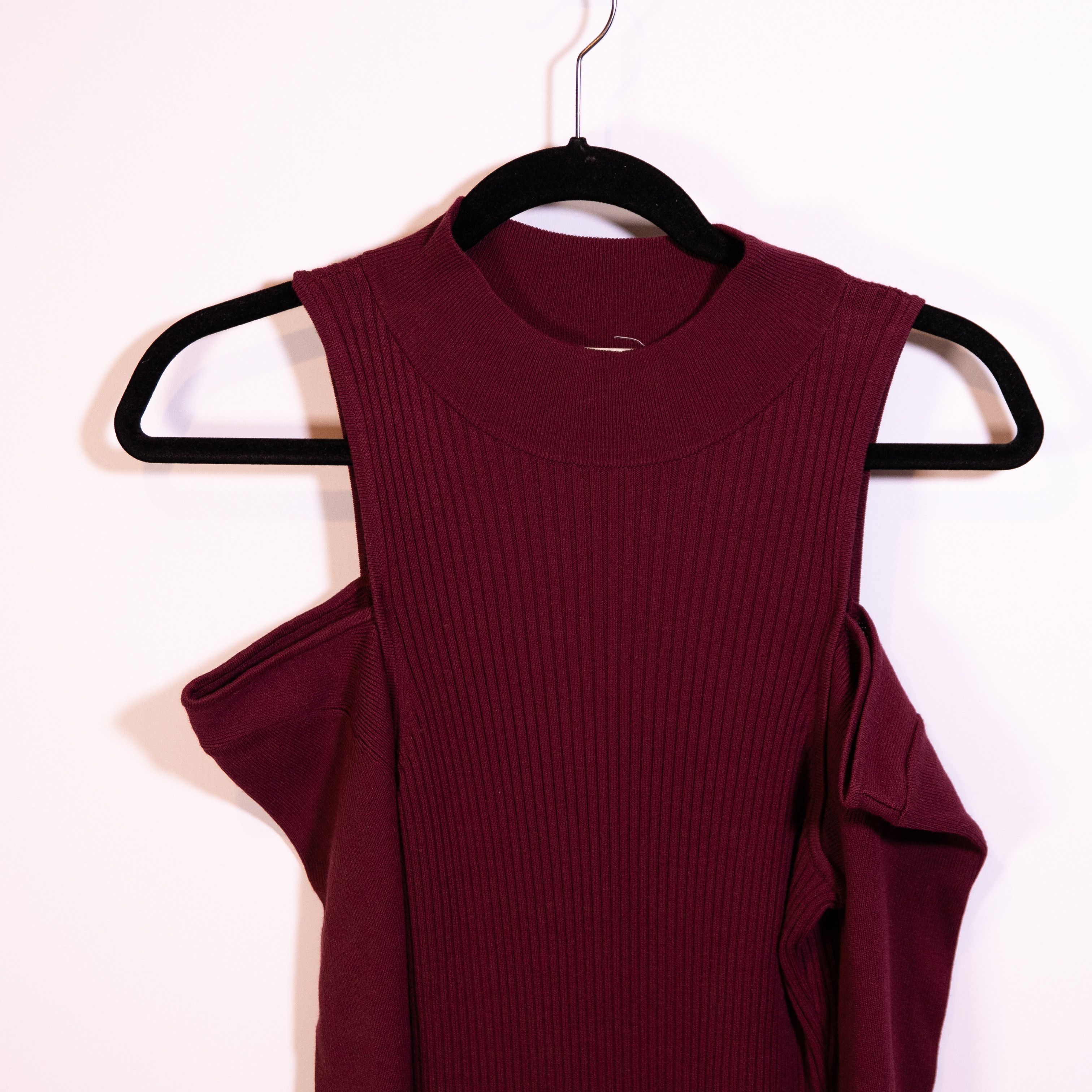 Other NEW Open Edit Mock Neck Cold Shoulder Long Size M / US 6-8 / IT 42-44 - 2 Thumbnail