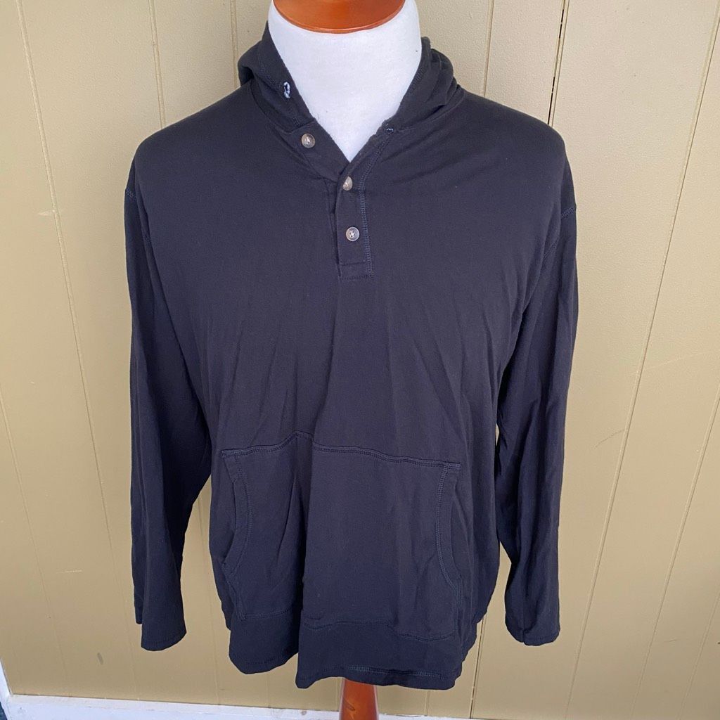 Hanes Hanes men 2XL 100% cotton lightweight longsleeve quarter but Size US XXL / EU 58 / 5 - 1 Thumbnail