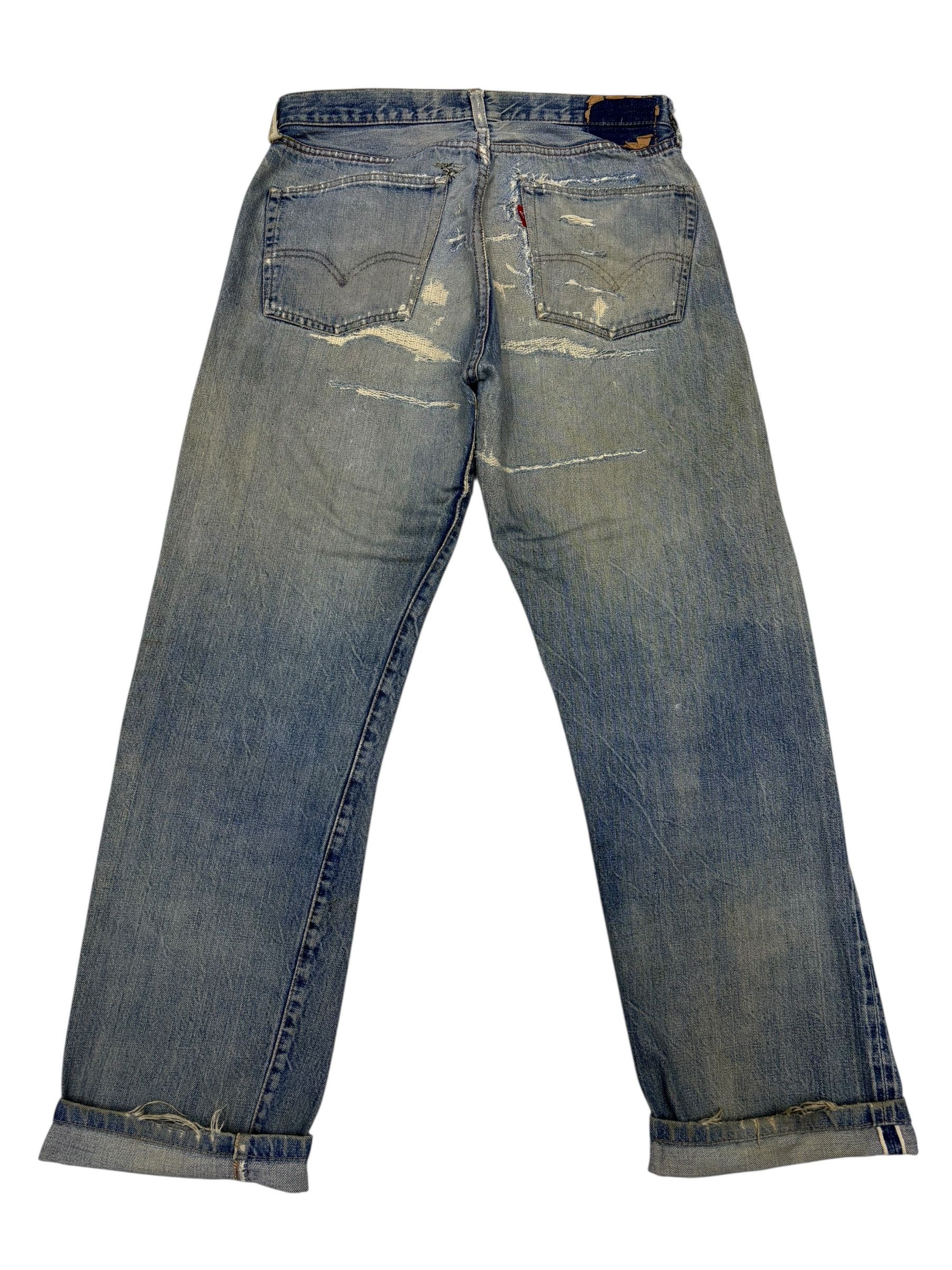 Levi's True Vintage Levis 501 Big E Selvedge Jeans Button 2 Size US 32 / EU 48 - 2 Thumbnail