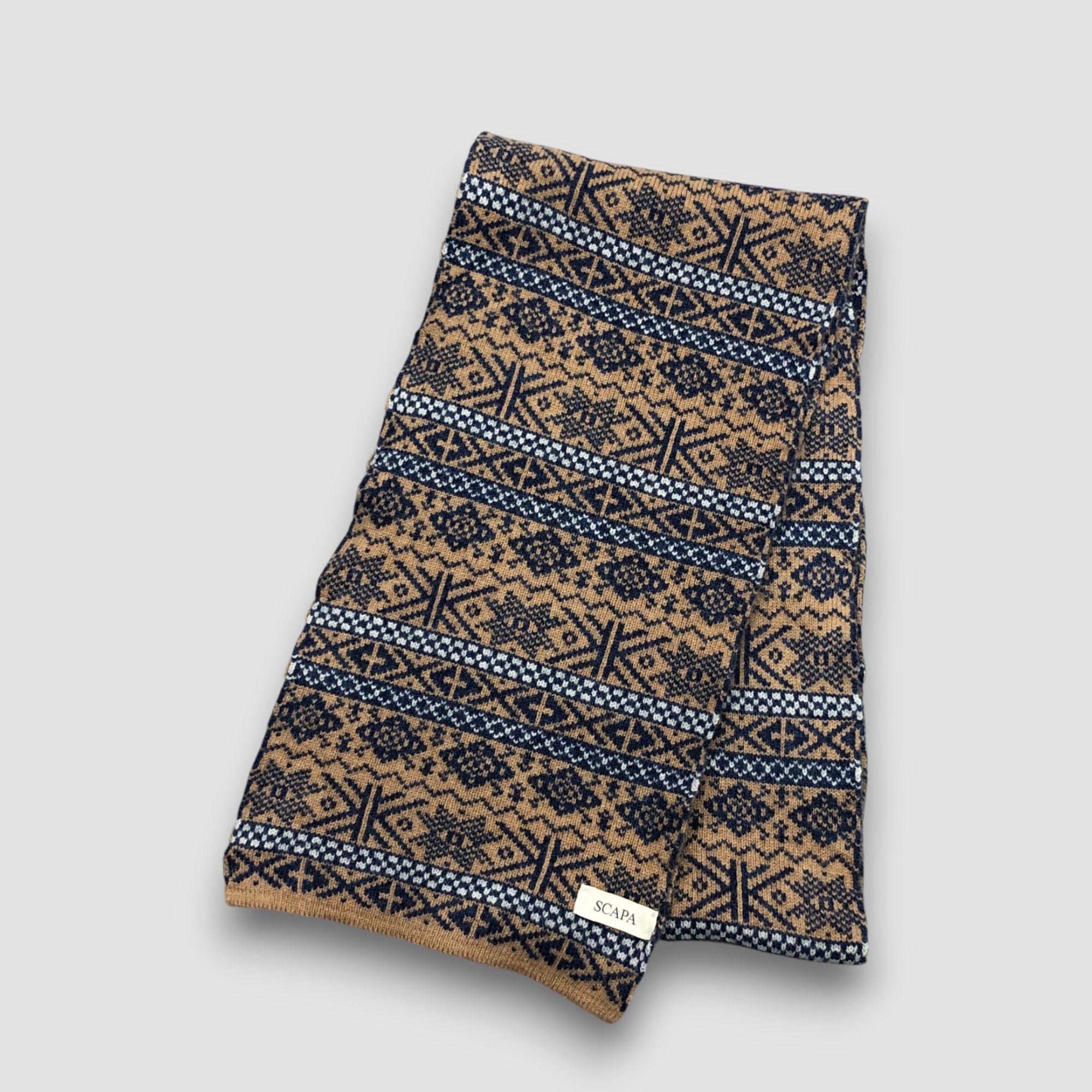 Scapa Sports Vintage Scapa Scarf Muffler Navajo Aztec Wool Scarves Size ONE SIZE - 2 Thumbnail