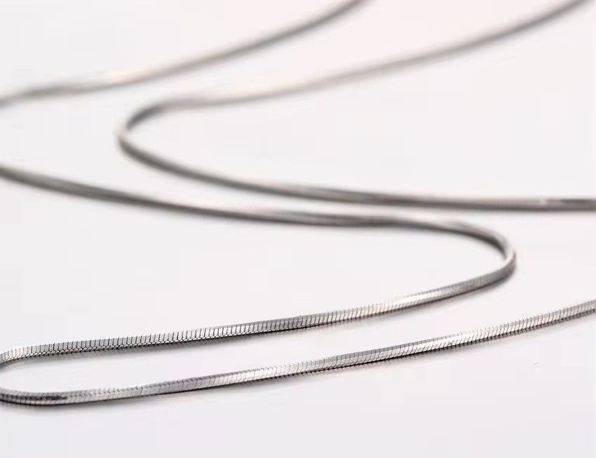 Jewelry 1mm Thick Platinum Snake Chain Necklace Size ONE SIZE - 8 Thumbnail