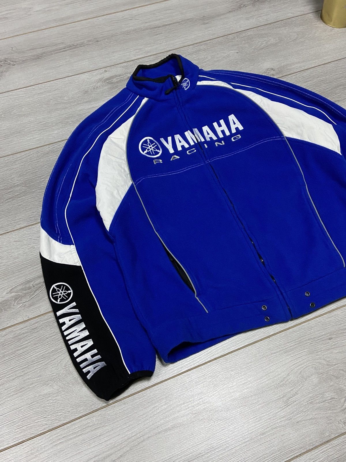 Yamaha Yamaha vintage racing fleece jacket big logo Size US XL / EU 56 / 4 - 4 Thumbnail