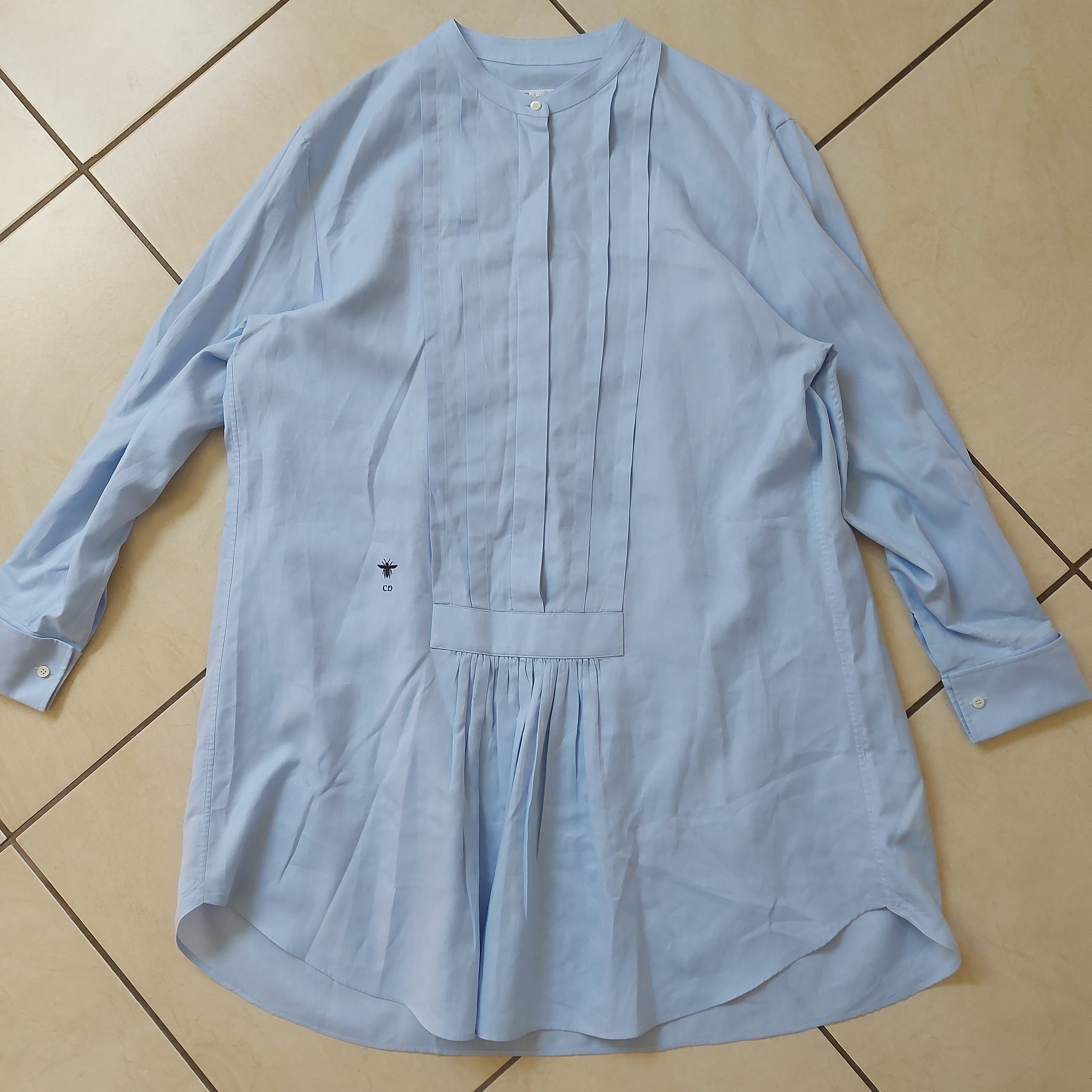 Christian Dior Monsieur Christian Dior blue dress shirt Size XL / US 12-14 / IT 48-50 - 1 Thumbnail