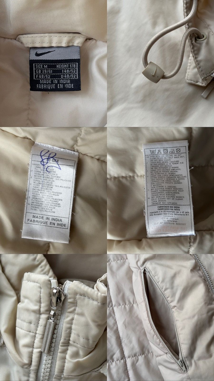 Nike Vintage Nike Swoosh Big Logo Puffer Coat Jacket Size US L / EU 52-54 / 3 - 7 Thumbnail
