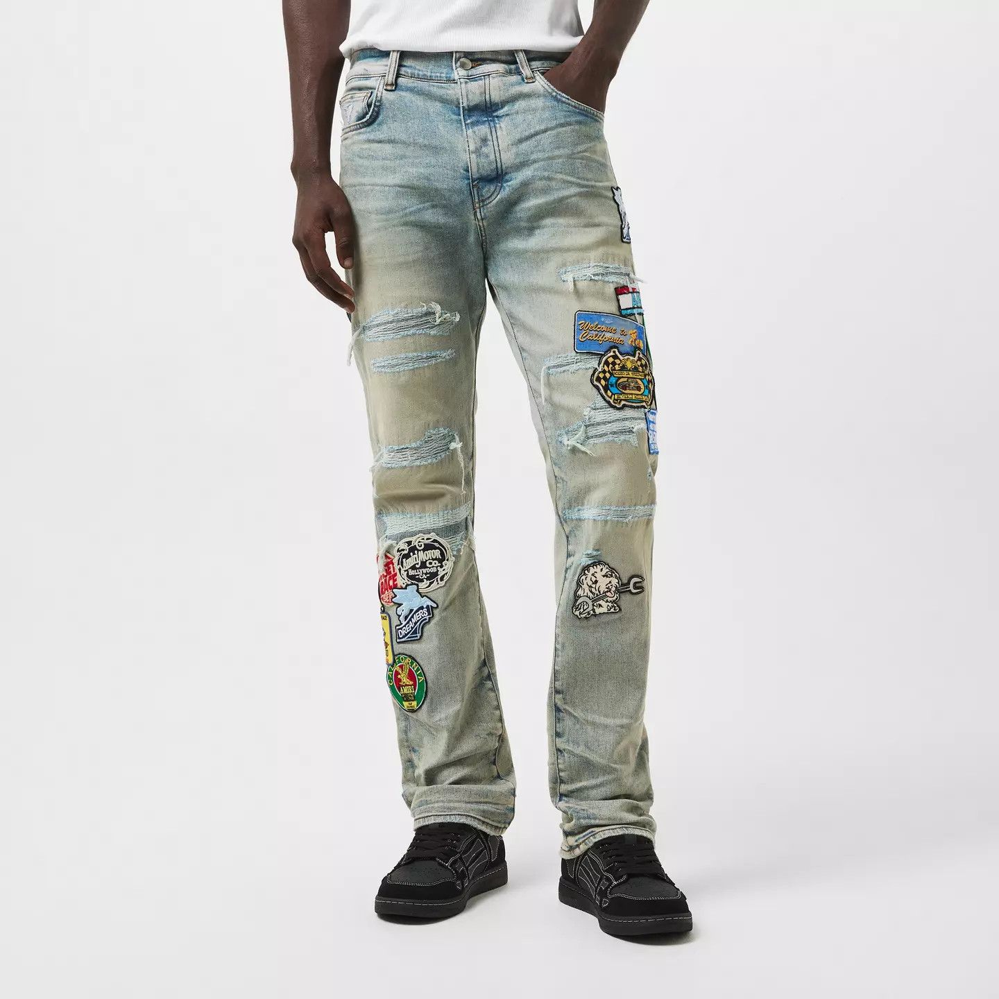 Amiri o1g2r1mq0426 Skinny Jeans in Antique Indigo Size US 34 / EU 50 - 3 Thumbnail