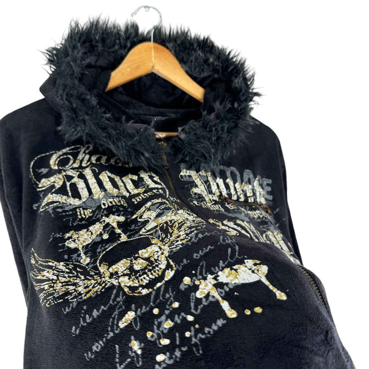 If Six Was Nine 🌟BEAUMERE FUR HOODIE FLEECE JACKET Size US L / EU 52-54 / 3 - 5 Thumbnail