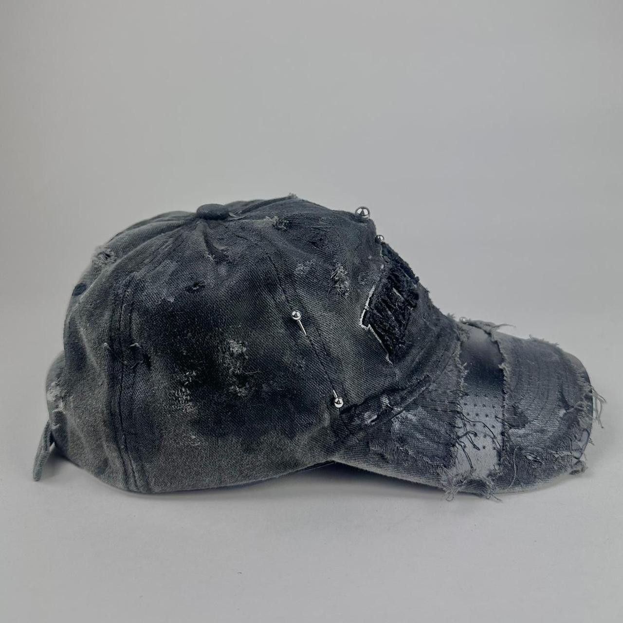 Other ASTROBOI* 'New York Grunge' Black Pierced Distressed Hat Size ONE SIZE - 5 Thumbnail