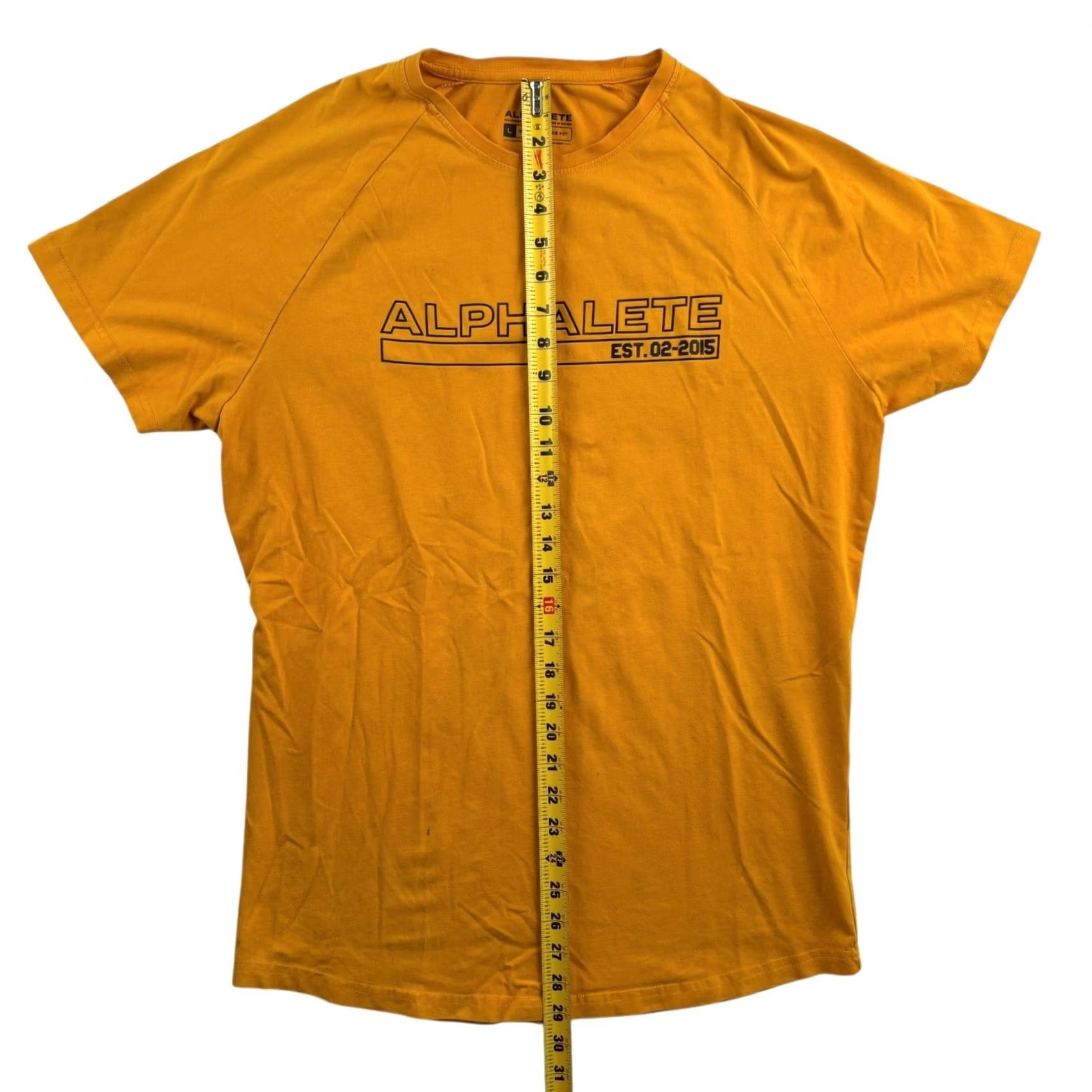Vintage Alphalete T-Shirt Men’s Cotton Spandex Crew Neck Short Sleeve Yellow Large USA Vintage? (Adjusted title cannot include new info; result given) Size US L / EU 52-54 / 3 - 4 Thumbnail