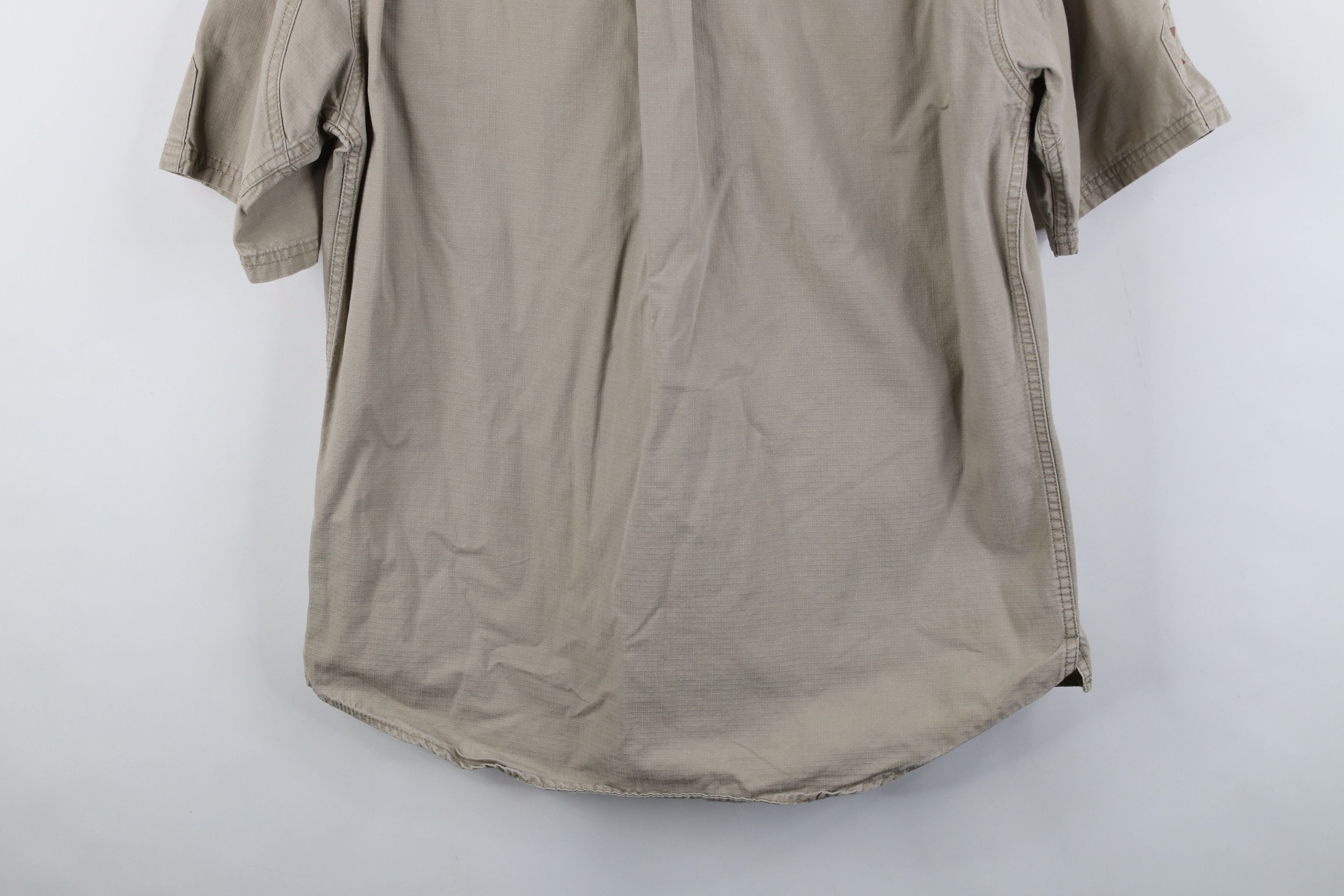 Cabelas Vintage Cabelas Ripstop Safari Bush Button Shirt Beige Size US M / EU 48-50 / 2 - 15 Thumbnail