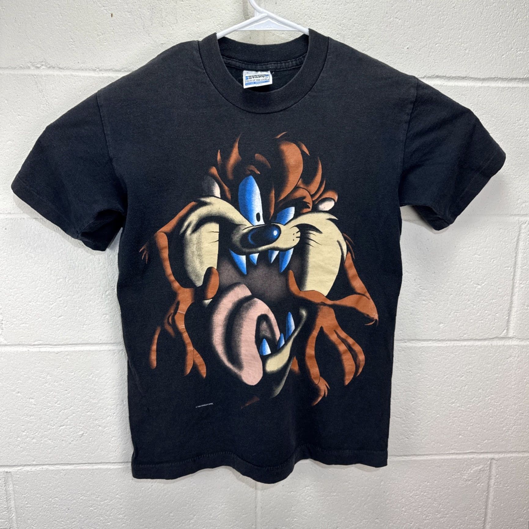 Vintage VINTAGE Screen Stars Taz Tasmanian Devil Cartoon T-Shirt Men Small Black 90s Fade Logo Size US S / EU 44-46 / 1 - 2 Thumbnail