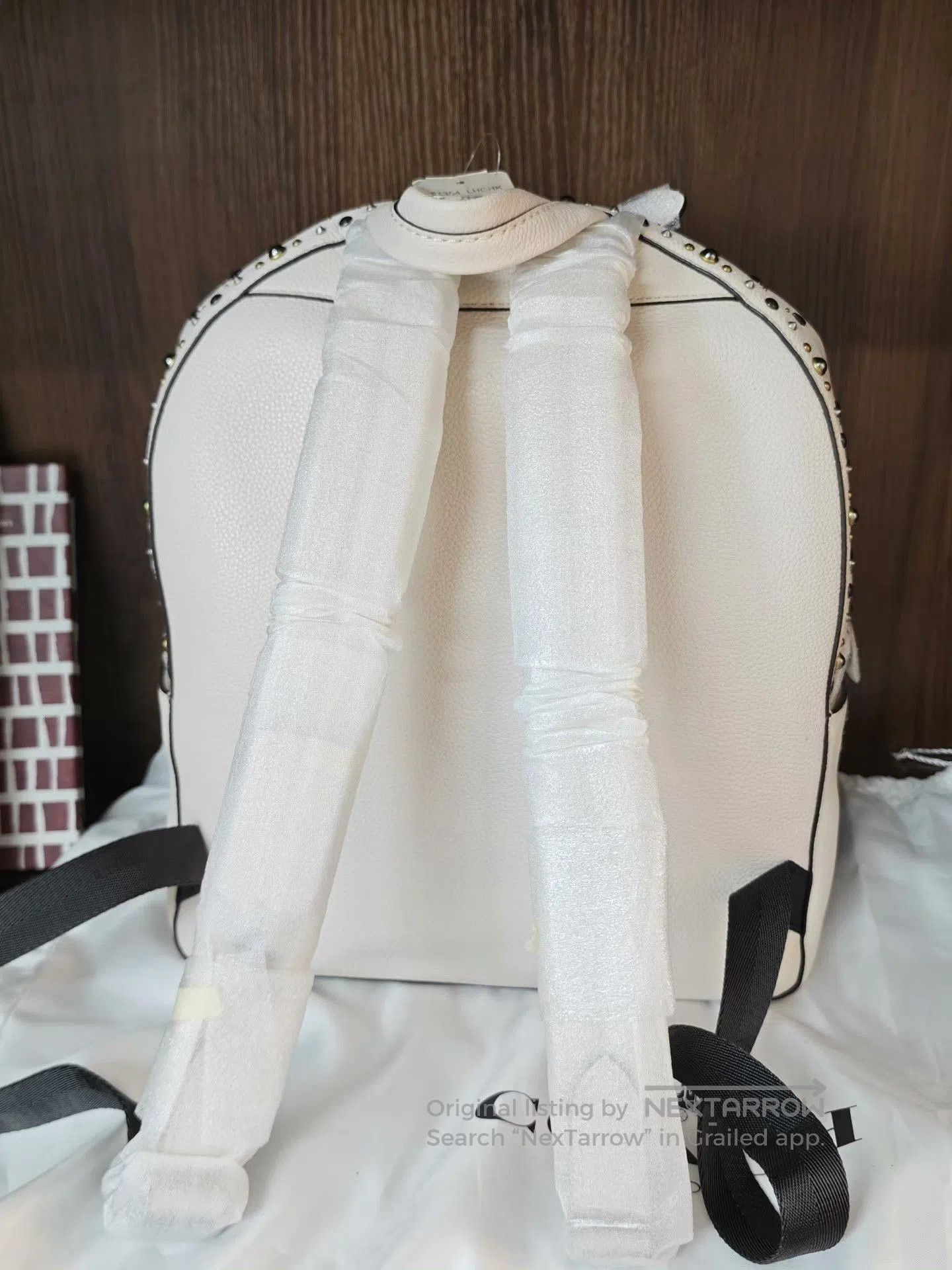 Coach Coach Studded Leather Beige Large Backpack. Size ONE SIZE - 2 Thumbnail