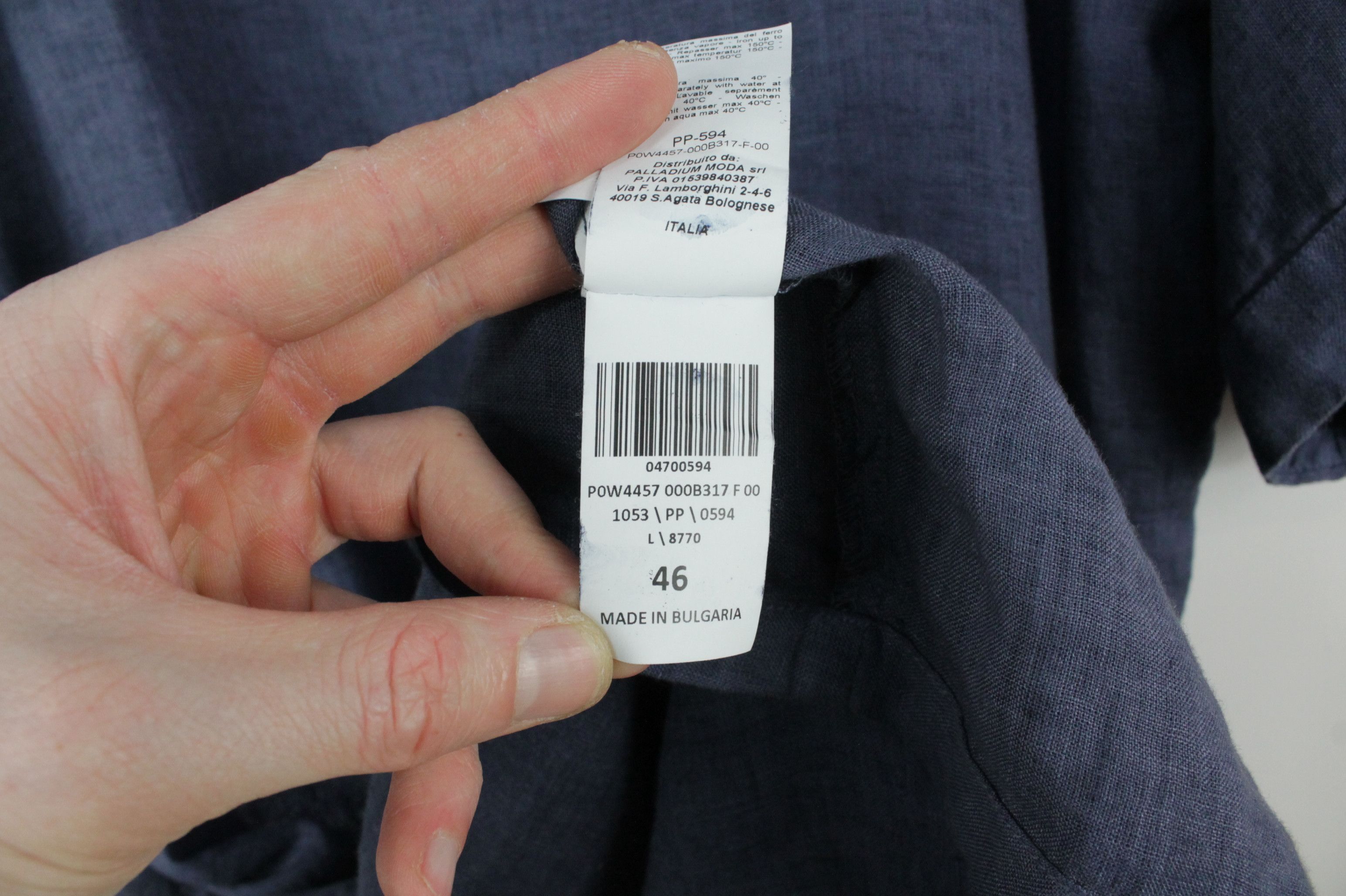 120% Lino 120% Lino Knee Length Short Sleeve Blue Dress Size L / US 10 / IT 46 - 8 Thumbnail