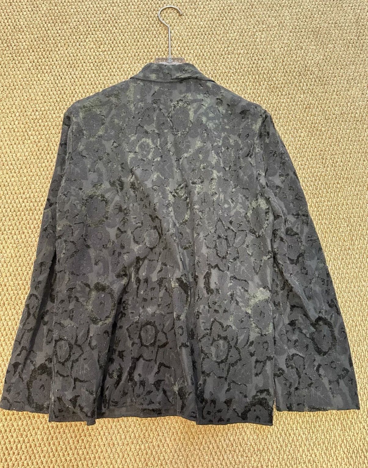 Comme des Garcons COMME des GARÇONS Black Velvet Jacquard Jacket K23 Size S / US 4 / IT 40 - 6 Thumbnail