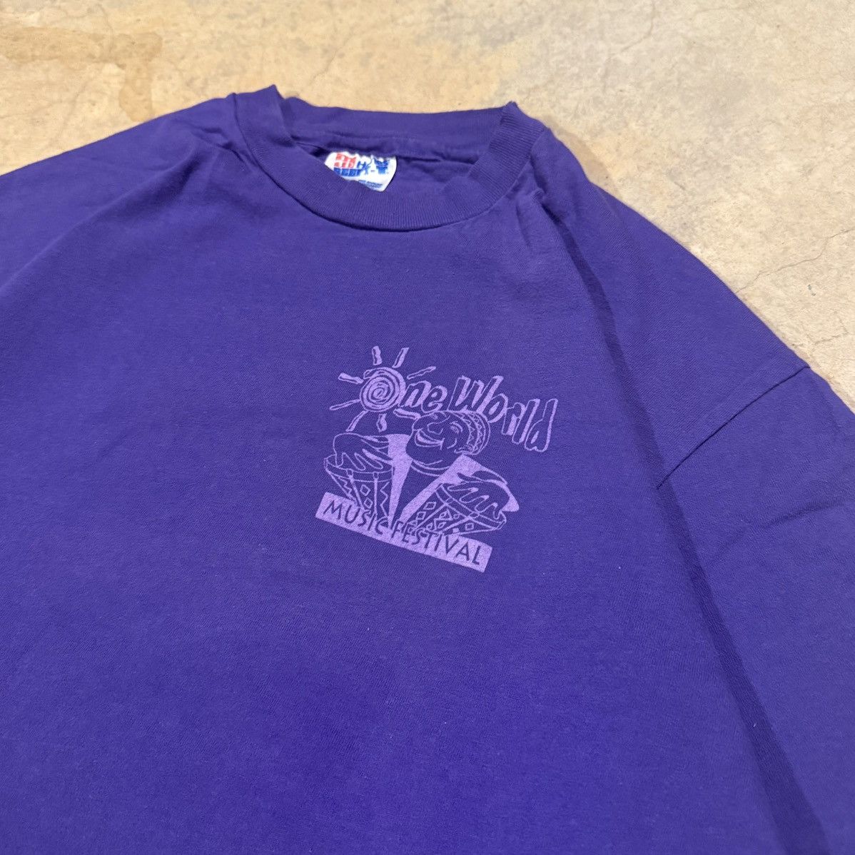 Vintage Vtg 1994 One World Music Festival Ziggy Marley Band Tour Tee Size US L / EU 52-54 / 3 - 6 Thumbnail