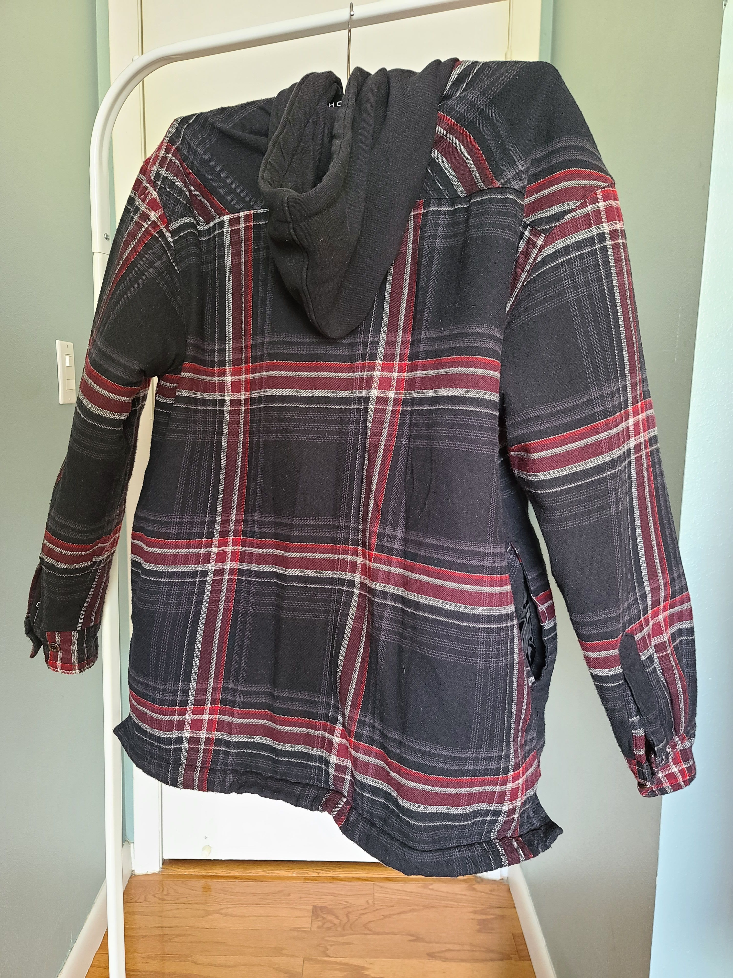 Dickies Zipup Flannel Hoodie M