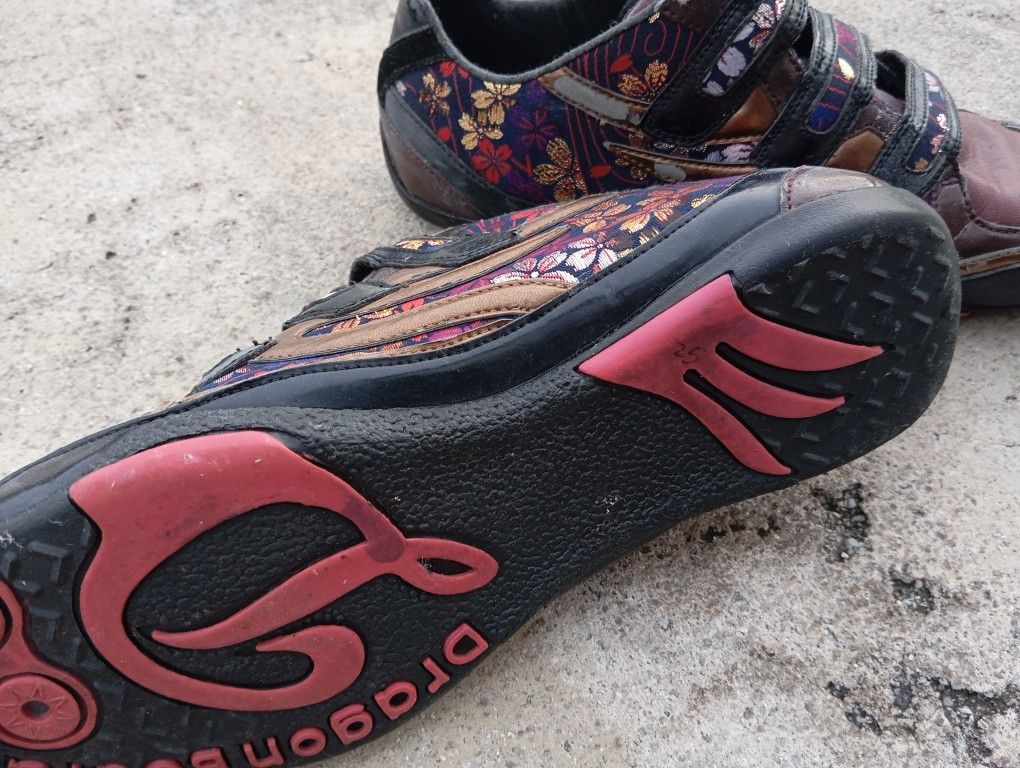 Japanese Brand Kagura Denim & Dragon Beard Shoes 🐉 Japanese Sukajan Art 🎌 Size US 36 / EU 52 - 8 Thumbnail