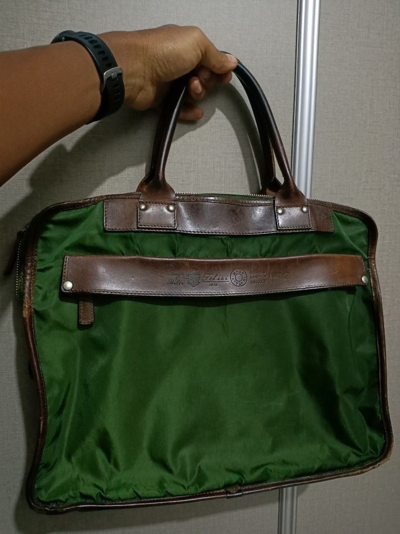 Felisi × Leather Felisi briefcase business nylon leather bag | Grailed