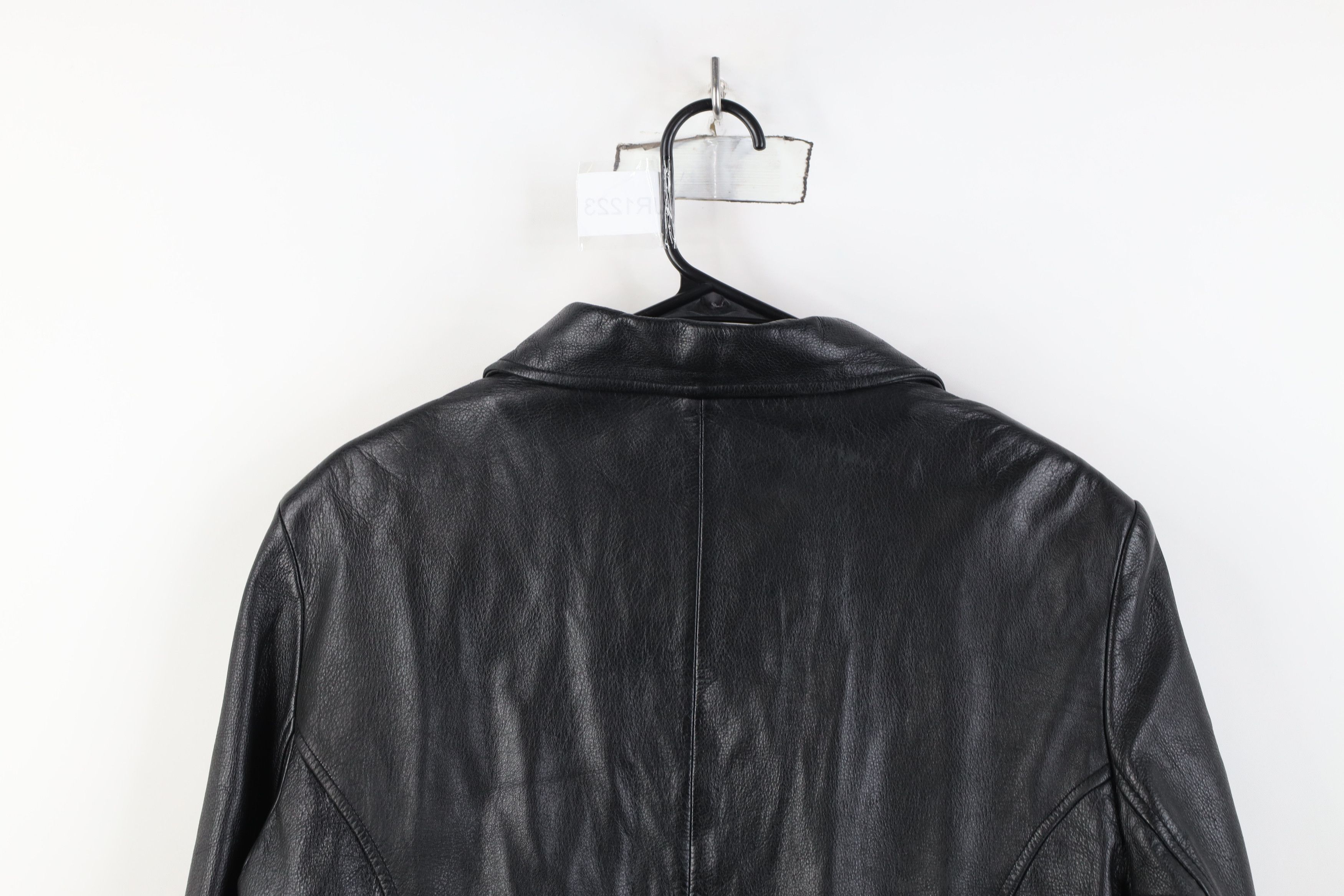 Vintage Vintage 90s Streetwear Leather Full Zip Collared Jacket Size M / US 6-8 / IT 42-44 - 14 Thumbnail