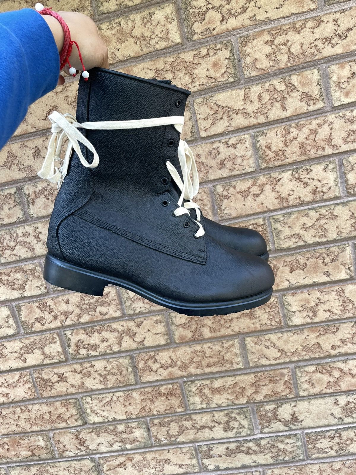 Vintage Rare 80/90s Military Leather Combat Boots Size US 13 / EU 46 - 3 Thumbnail