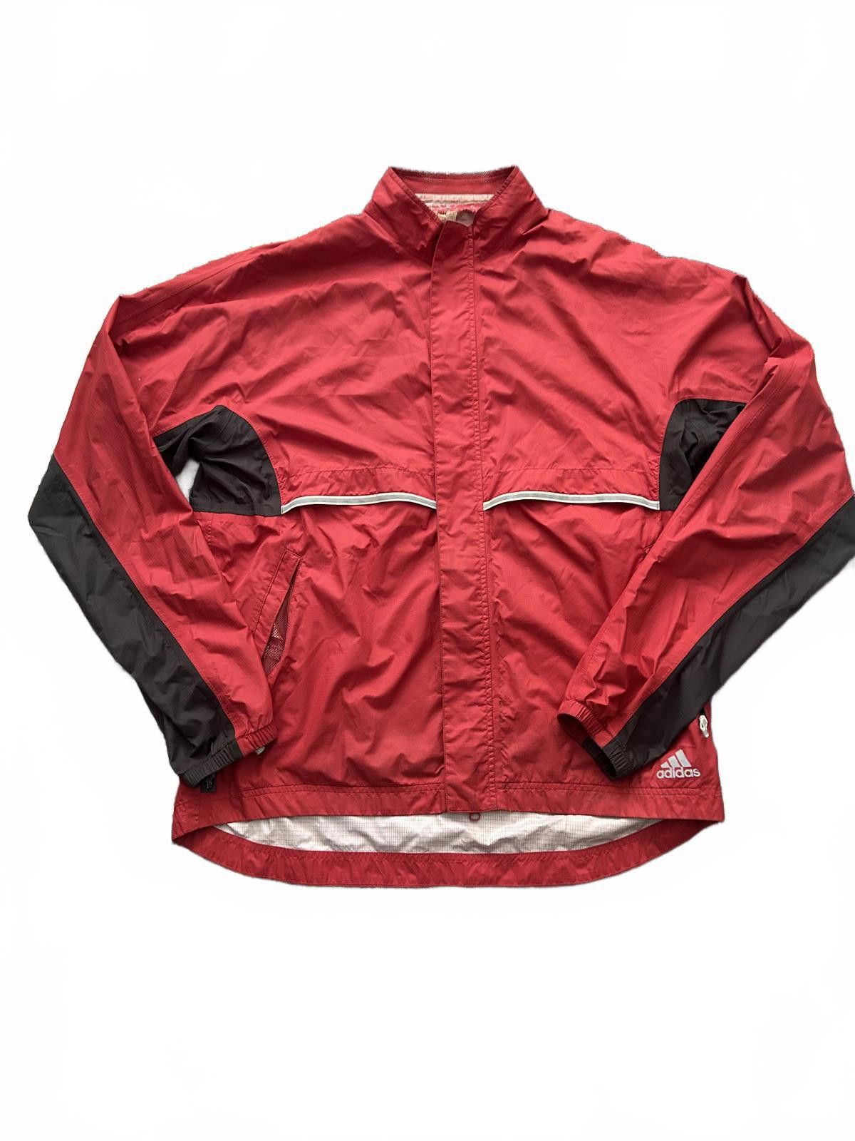 Adidas Vintage Adidas Men's Red and Black Windbreaker Jacket Size US M / EU 48-50 / 2 - 1 Thumbnail