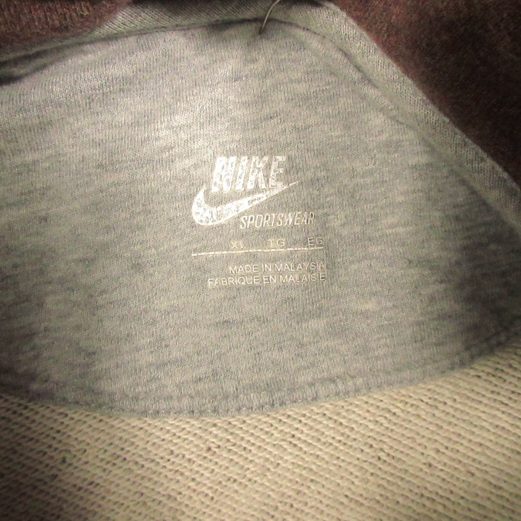 Nike Nike Sportswear Shirt Men XL Red Full Zip Hoodie Pockets Breathable Fleece Logo Authentic Classic 90s Sports Size US XL / EU 56 / 4 - 4 Thumbnail