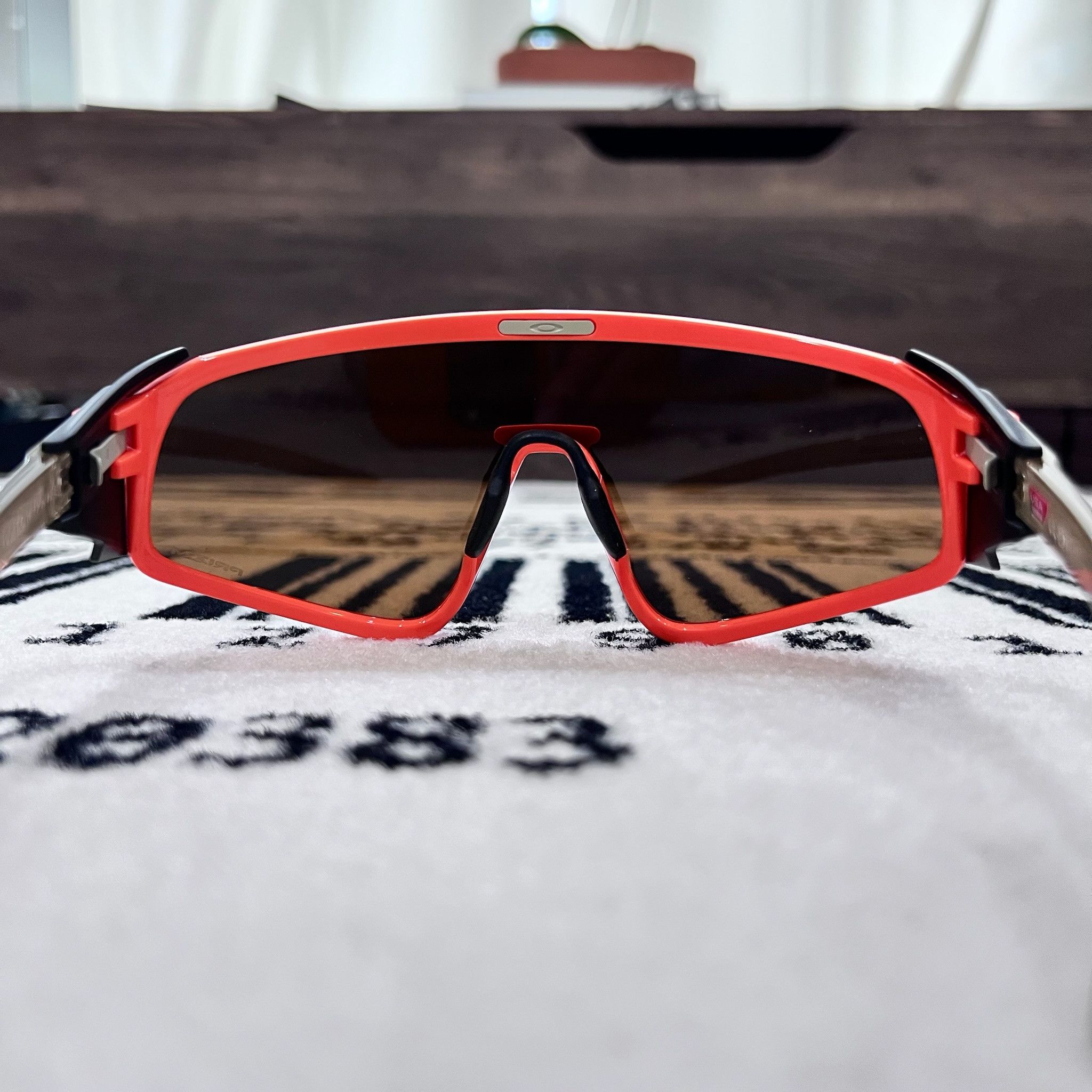 Oakley Oakley Latch Panel Mask Neon Orange Sunglasses Size ONE SIZE - 6 Thumbnail
