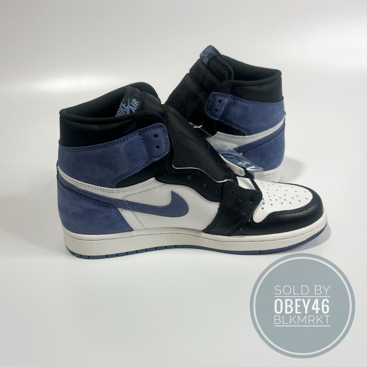 Jordan Brand Air Jordan 1 High Retro Blue Moon Size US 9.5 / EU 42-43 - 4 Thumbnail