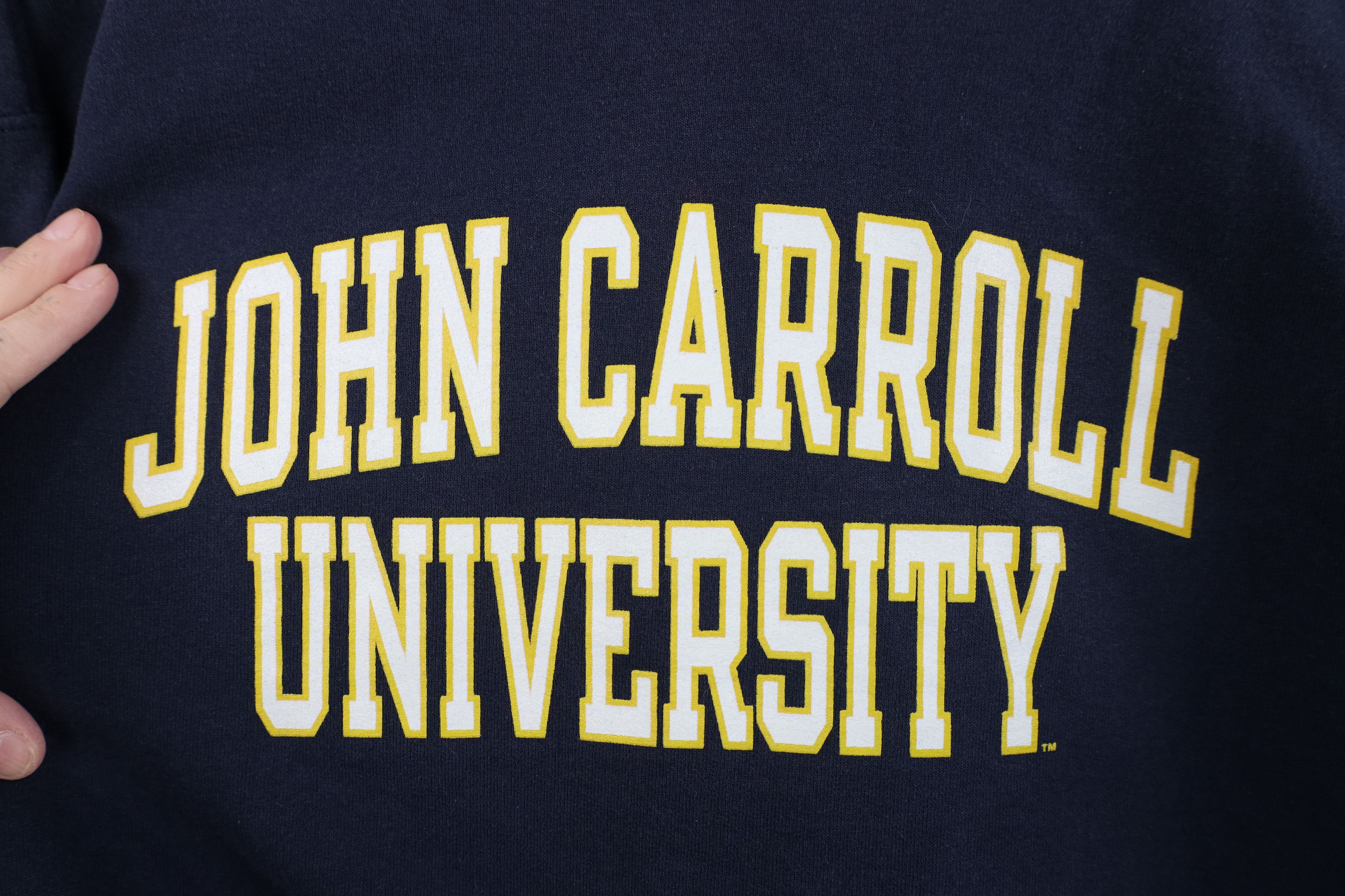 Champion Vintage 90s Champion John Carroll University Sweatshirt Blue Size US M / EU 48-50 / 2 - 6 Thumbnail