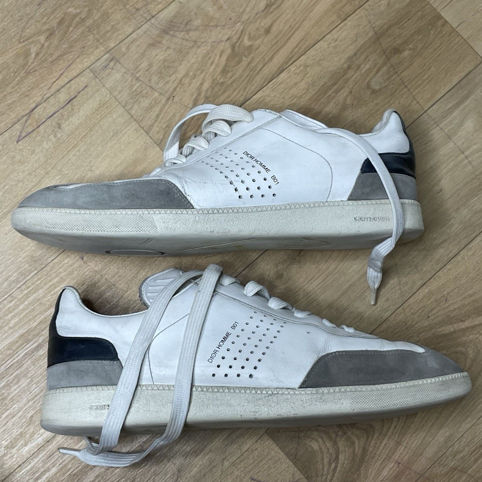 Dior Christian Dior Homme Sneakers Men's Low TOP white Leather Size US 9 / EU 42 - 3 Thumbnail