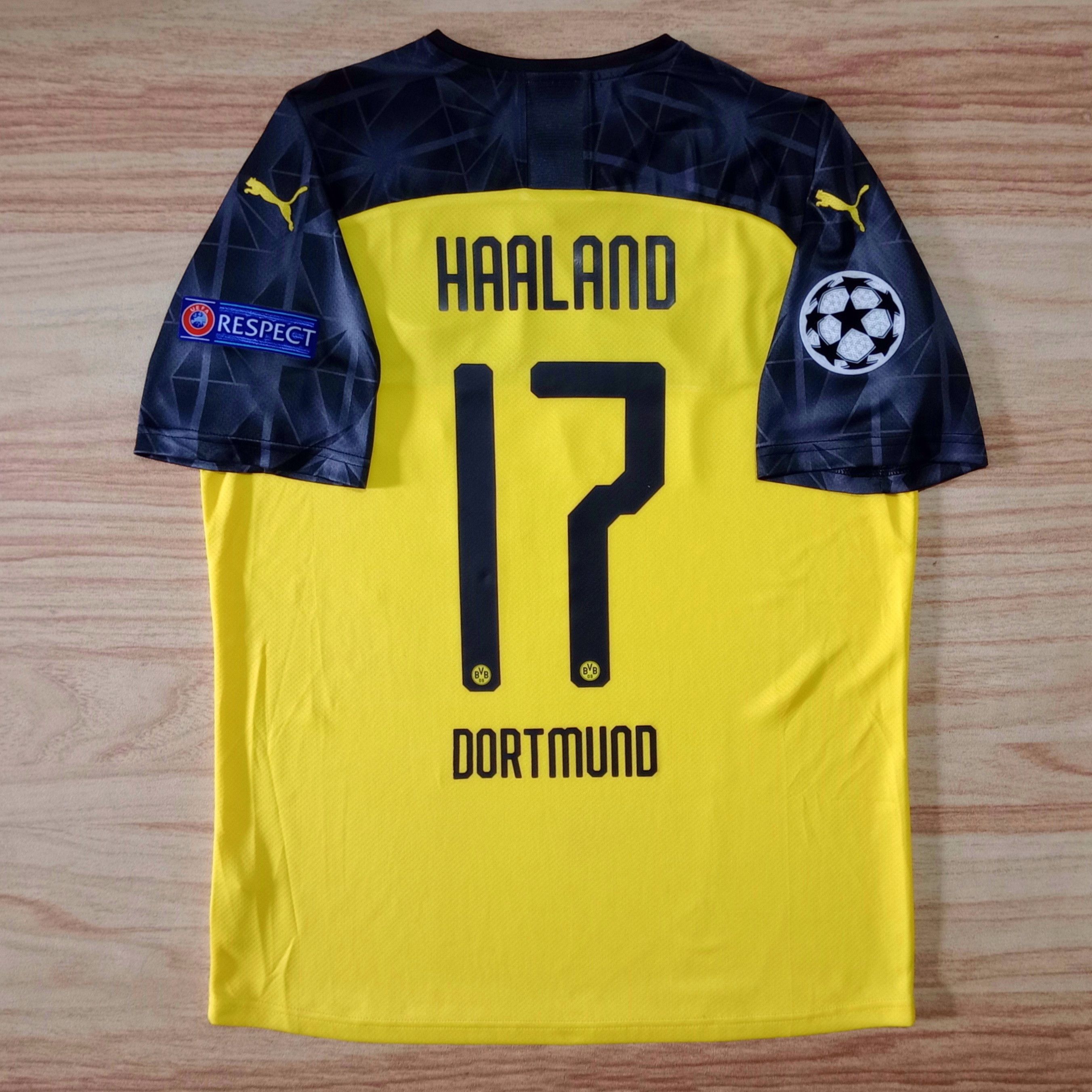 Borussia Dortmund UCL 2019-2020 Home Jersey Haaland 17