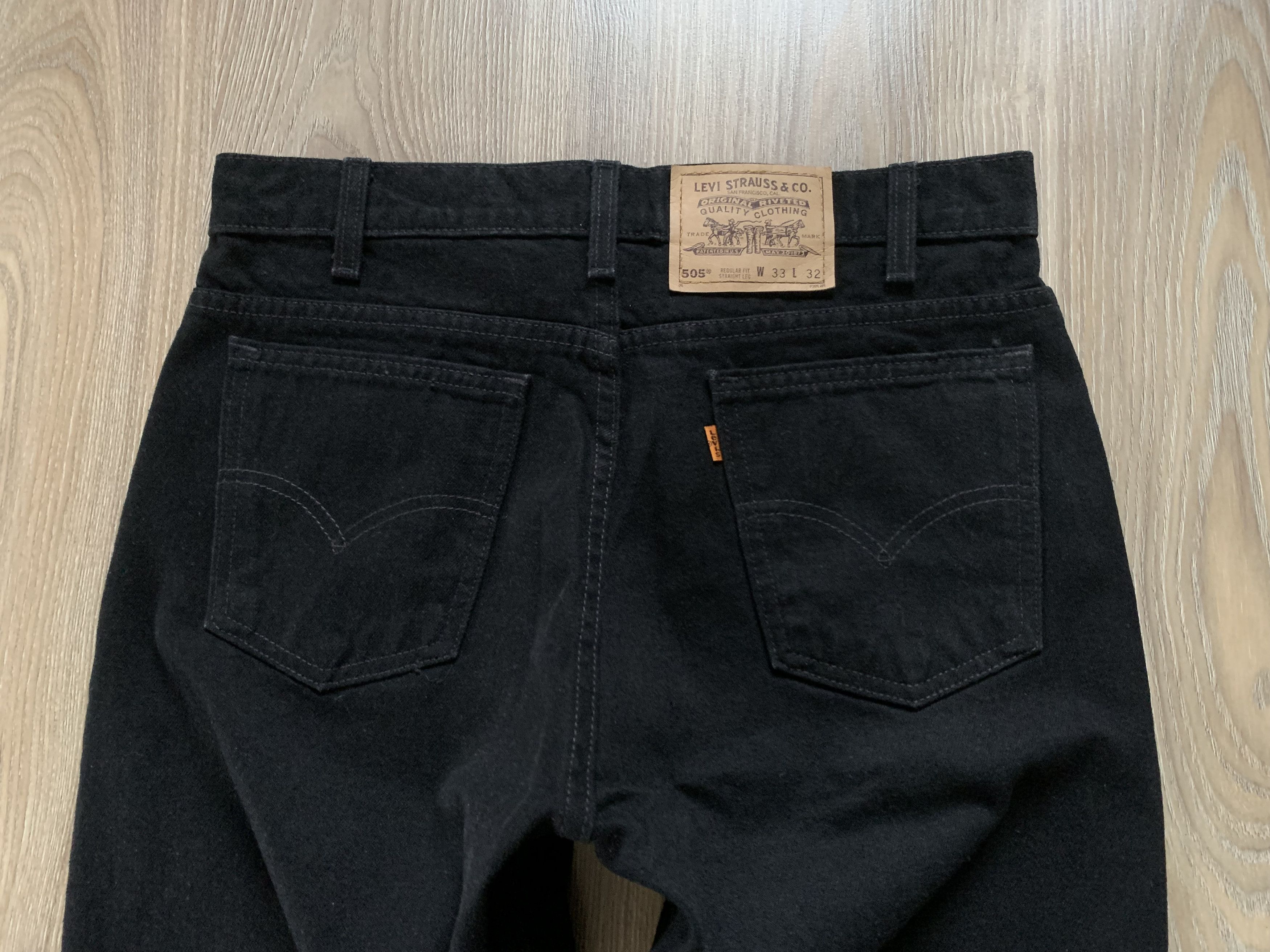 Levi's × Levi's Vintage Clothing × Vintage Levi's 505 Regular Fit Vintage Black Jeans Size US 33 - 6 Thumbnail