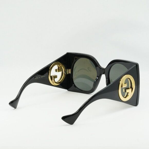 Gucci Gucci GG1254S 001 Sunglasses Black Square Frame, Grey Lenses Size ONE SIZE - 13 Thumbnail