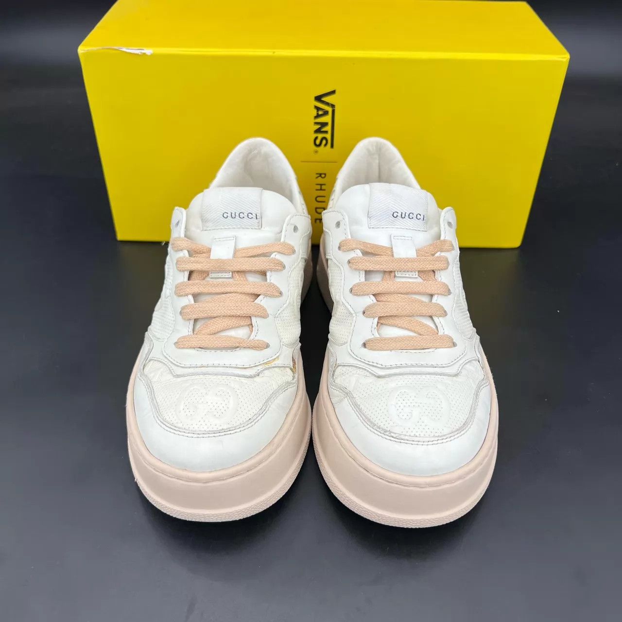 Gucci Gucci Rhyton Sneaker White/Brown Women's 36.5 CH7945 Size US 6 / IT 36 - 4 Thumbnail