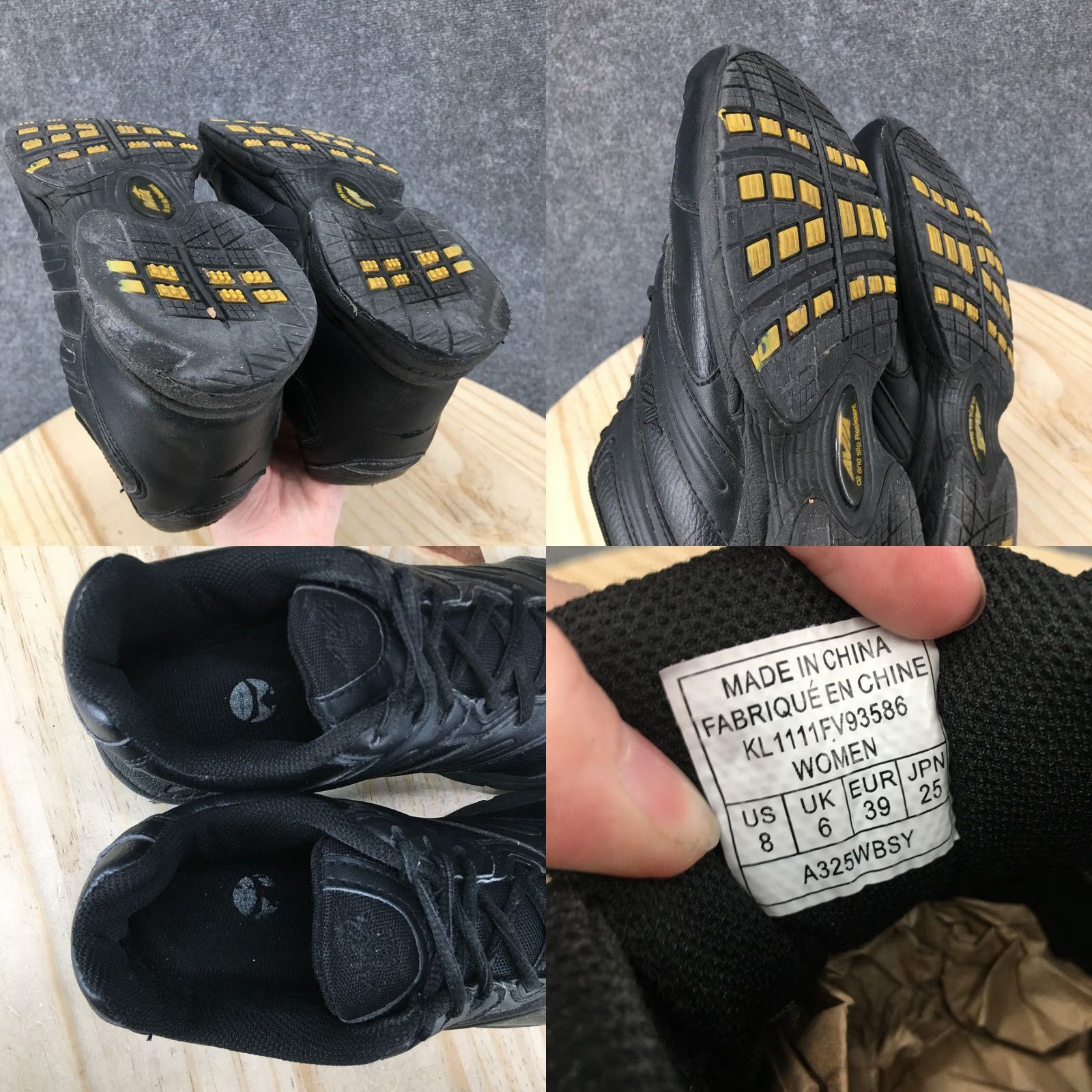 Avia Avia Womens Sneaker Low Top Non-Slip Lace Up Black 8 Avi Union II Comfort Shoes Size M / US 6-8 / IT 42-44 - 9 Thumbnail