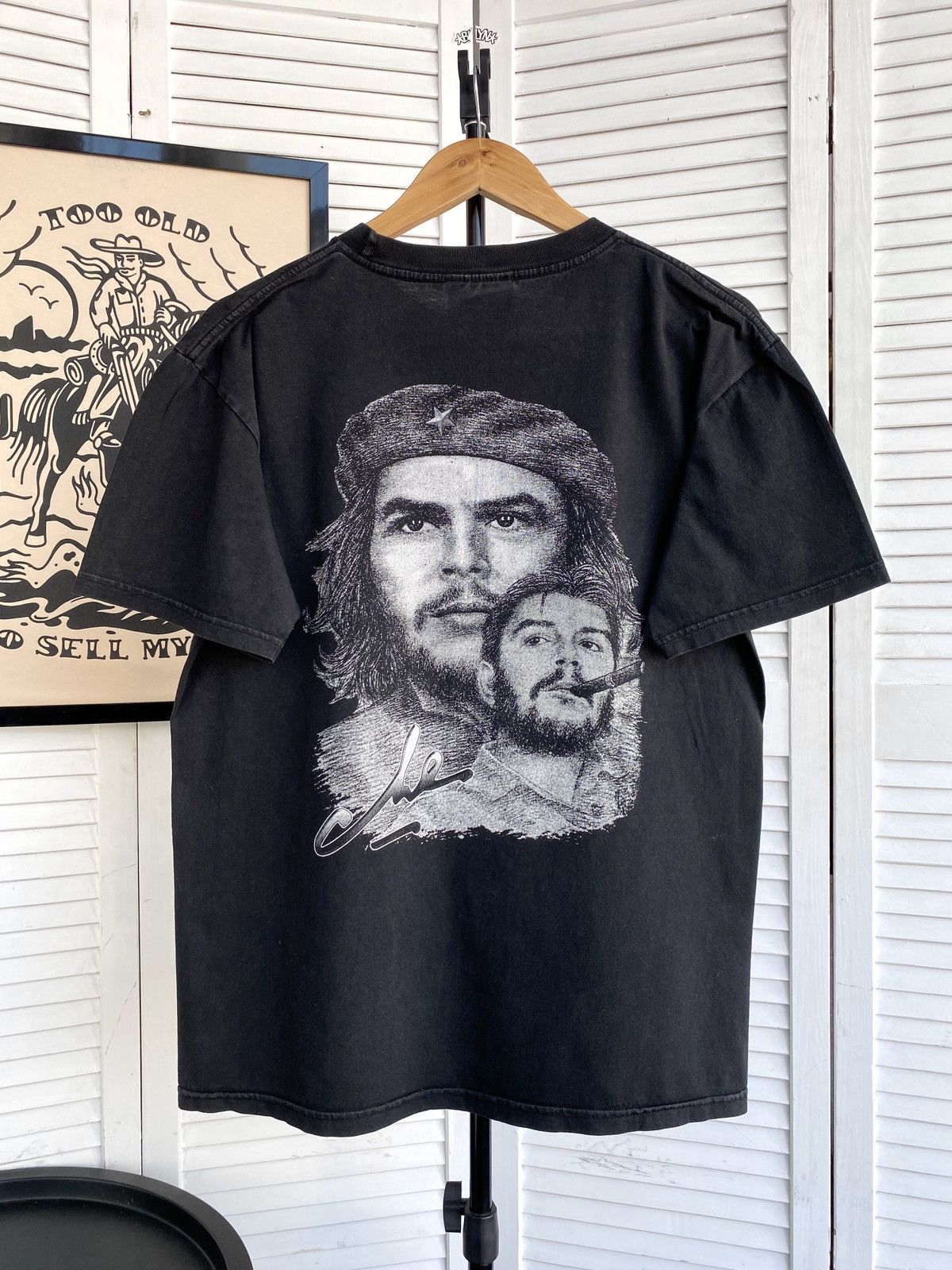 Band Tees × Vintage Vintage 90's Che Guevara USA Solid Rock Tee Shirt Y2K Size US L / EU 52-54 / 3 - 2 Thumbnail