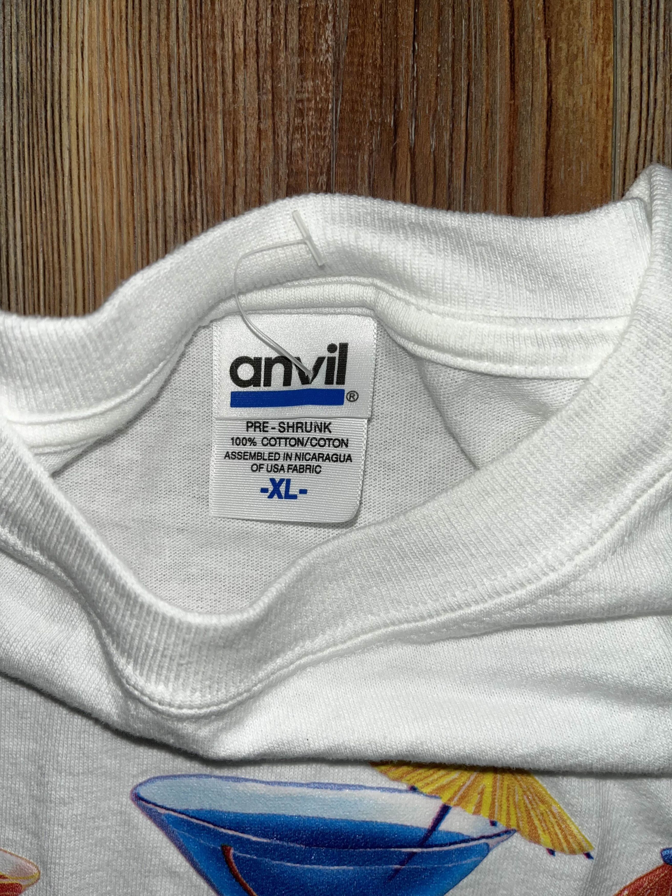 Anvil × California Republic × Vintage Y2K Deadstock California Martini Puff Print Shirt Size US XL / EU 56 / 4 - 4 Thumbnail