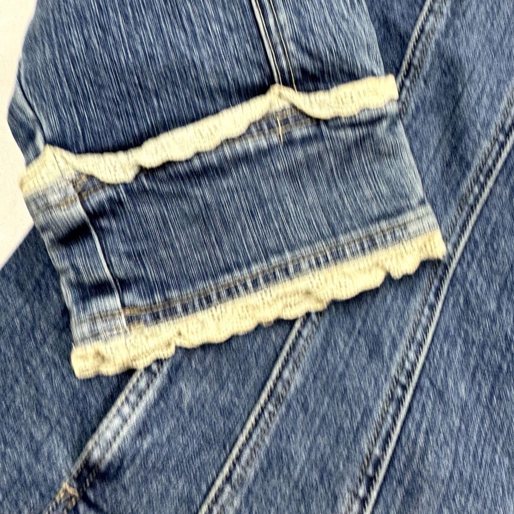 Vintage VINTAGE AMI Jacket Womens XL Lace Trim Denim Boho 3/4 Sleeve Hipster Y2K Size XL / US 12-14 / IT 48-50 - 2 Thumbnail