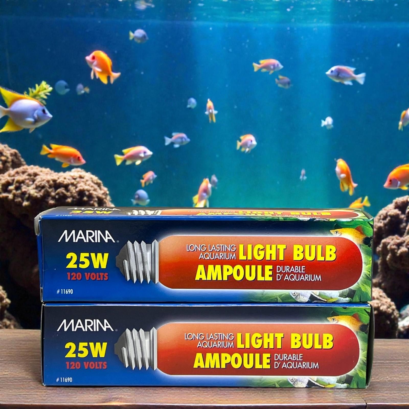 Other Lot of 2 Marina 25W Red Aquarium Bulbs 120V Long Lasting | Grailed