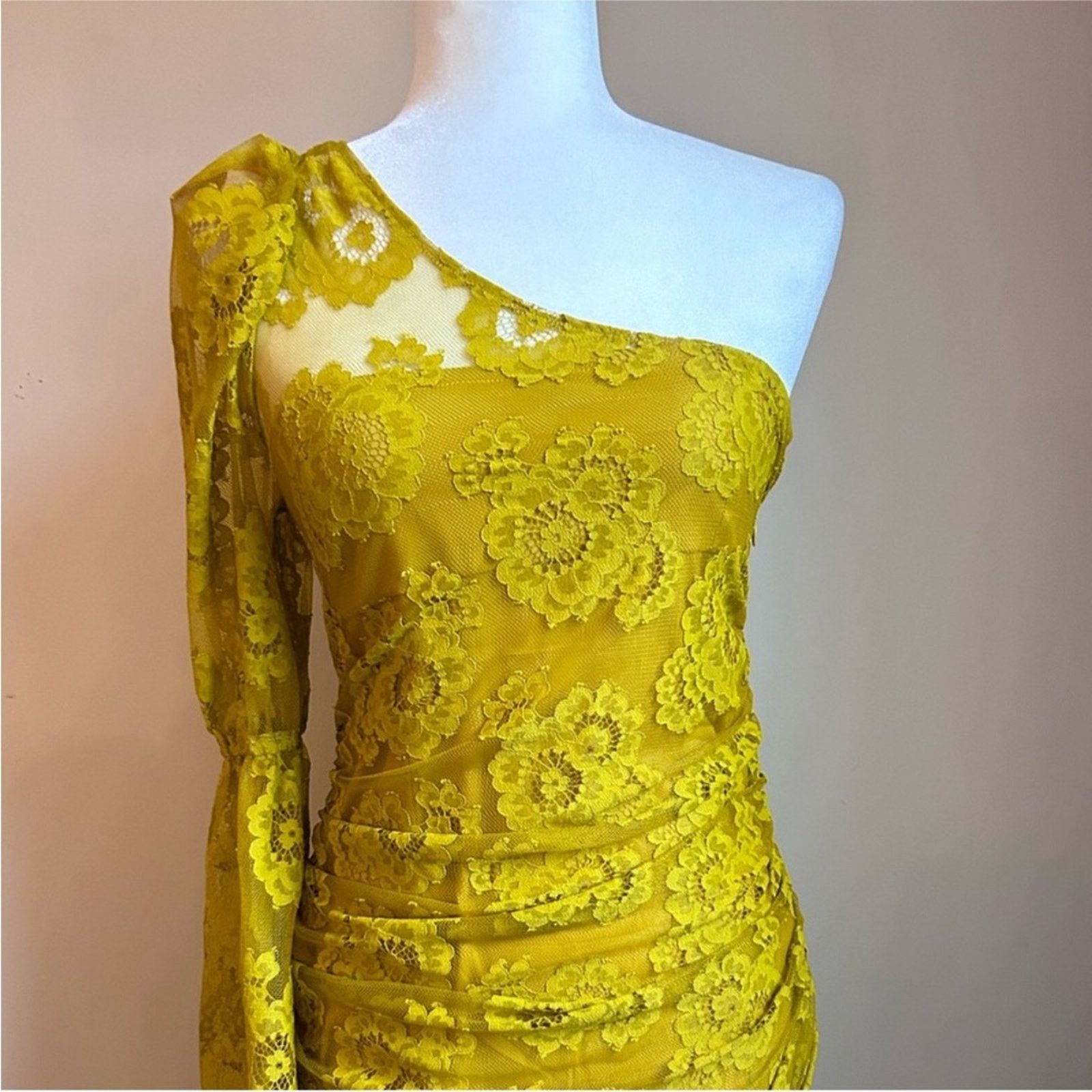 For Love & Lemons NWT For Love & Lemons $230 One-Shoulder Lace Dress size M Size M / US 6-8 / IT 42-44 - 7 Thumbnail
