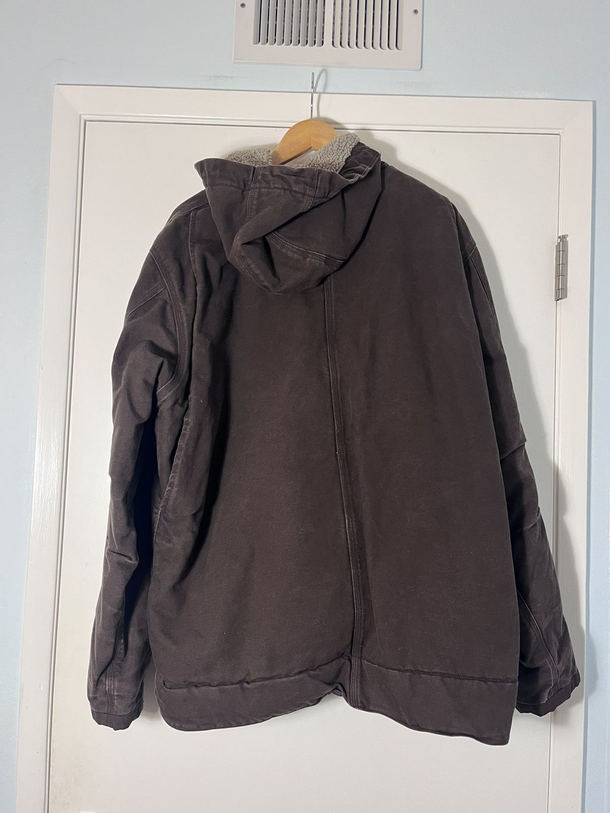 Carhartt × Carhartt Wip × Vintage Carhartt Sherpa Hoodie Size US XL / EU 56 / 4 - 2 Thumbnail