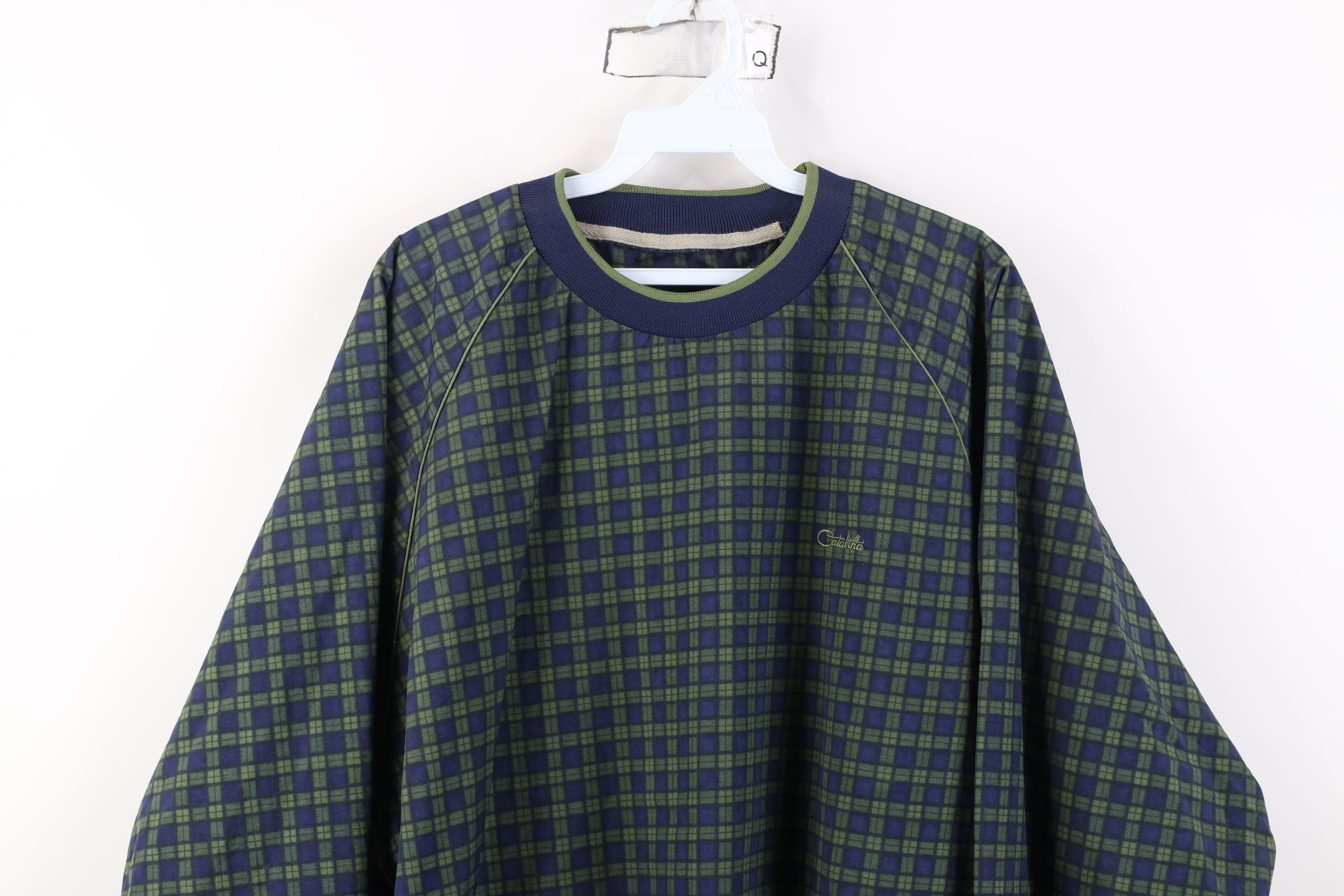 Vintage Vintage 90s Streetwear Pullover Windbreaker Jacket Plaid Size US XL / EU 56 / 4 - 2 Thumbnail