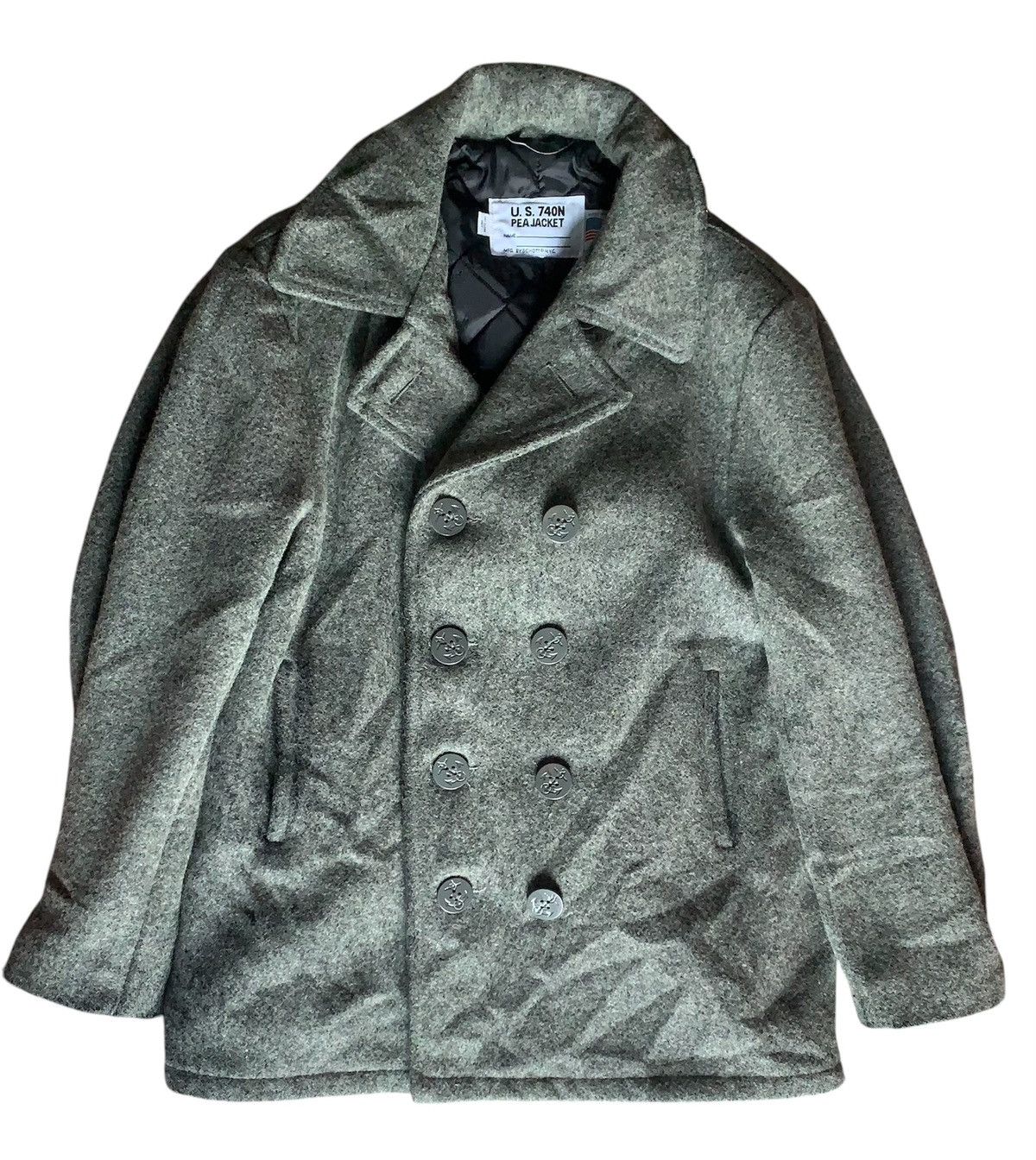 Designer × Schott U.S.740N PEA JACKET BY SCHOTT Size US L / EU 52-54 / 3 - 3 Thumbnail