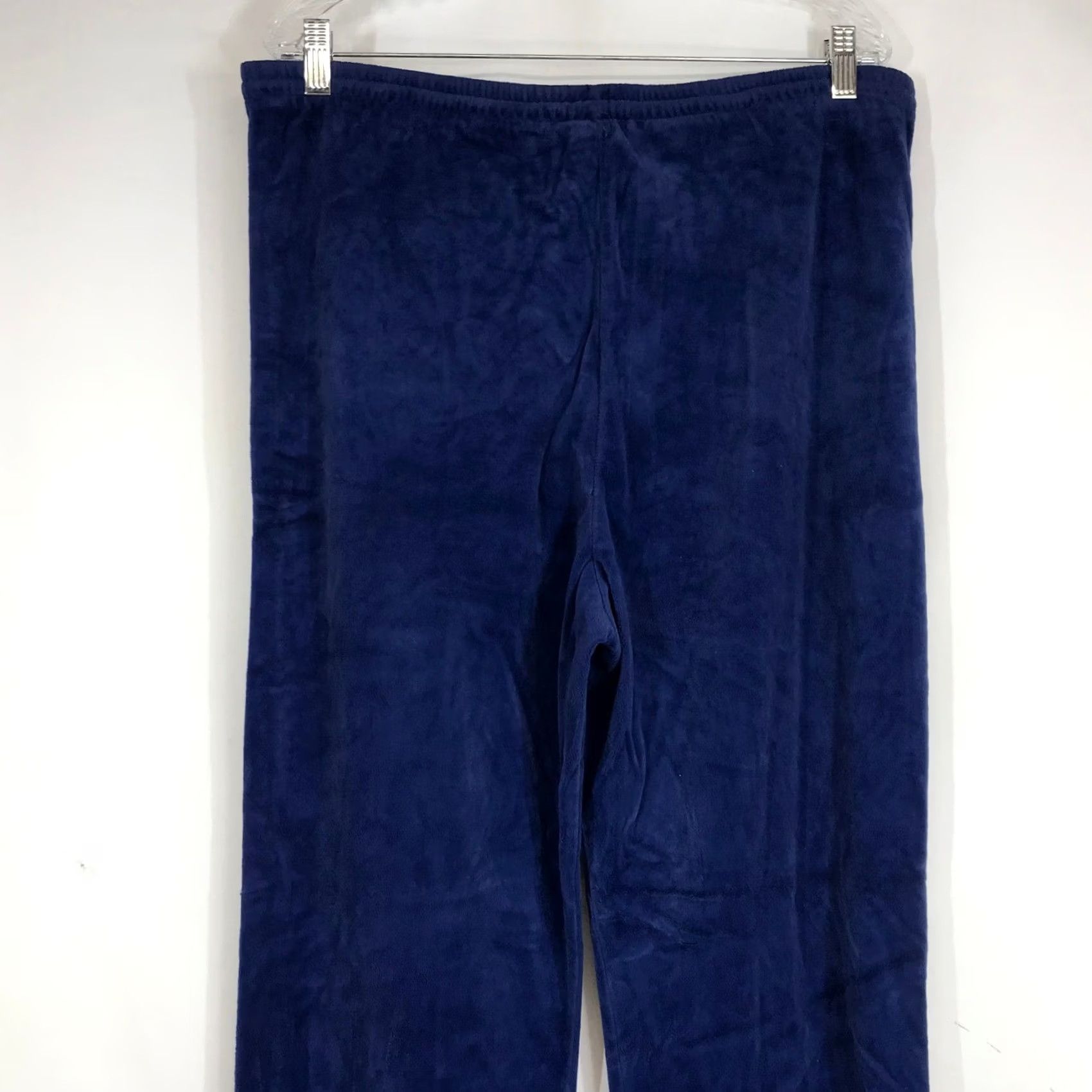 Nike VINTAGE Nike Sportswear Blue Velour Pintuck Track Pants Mens Large Made USA Size US 33 - 5 Thumbnail