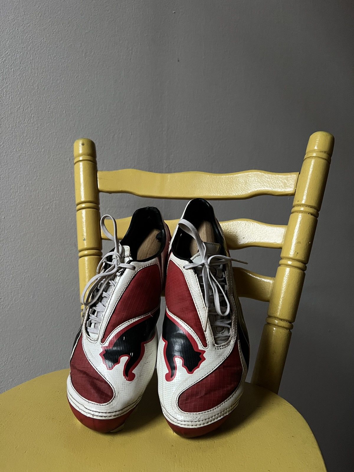 Puma Puma V1.08 Rare 2008 Carbon Football Soccer Cleats Red/White Size US 9.5 / EU 42-43 - 8 Thumbnail