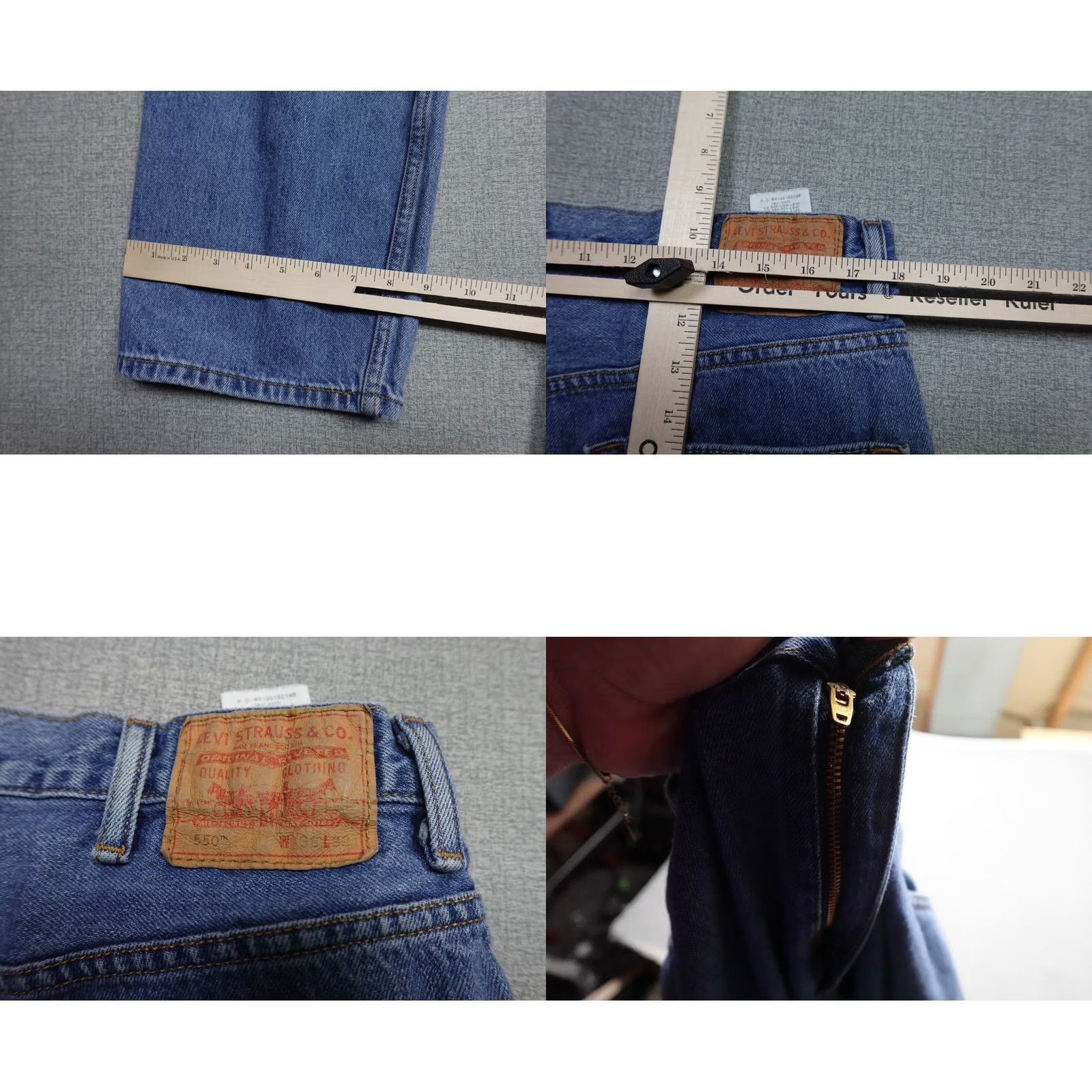 Levi's Levi's 550 Jeans Mens 38x32 Blue Relaxed Fit Light Wash Western Cowboy Rancher Jeans Size US 38 / EU 54 - 8 Thumbnail