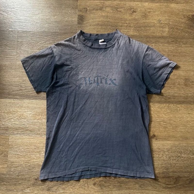Hanes Sun Faded Vintage Matrix Spellout Tee Size US XL / EU 56 / 4 - 1 Thumbnail