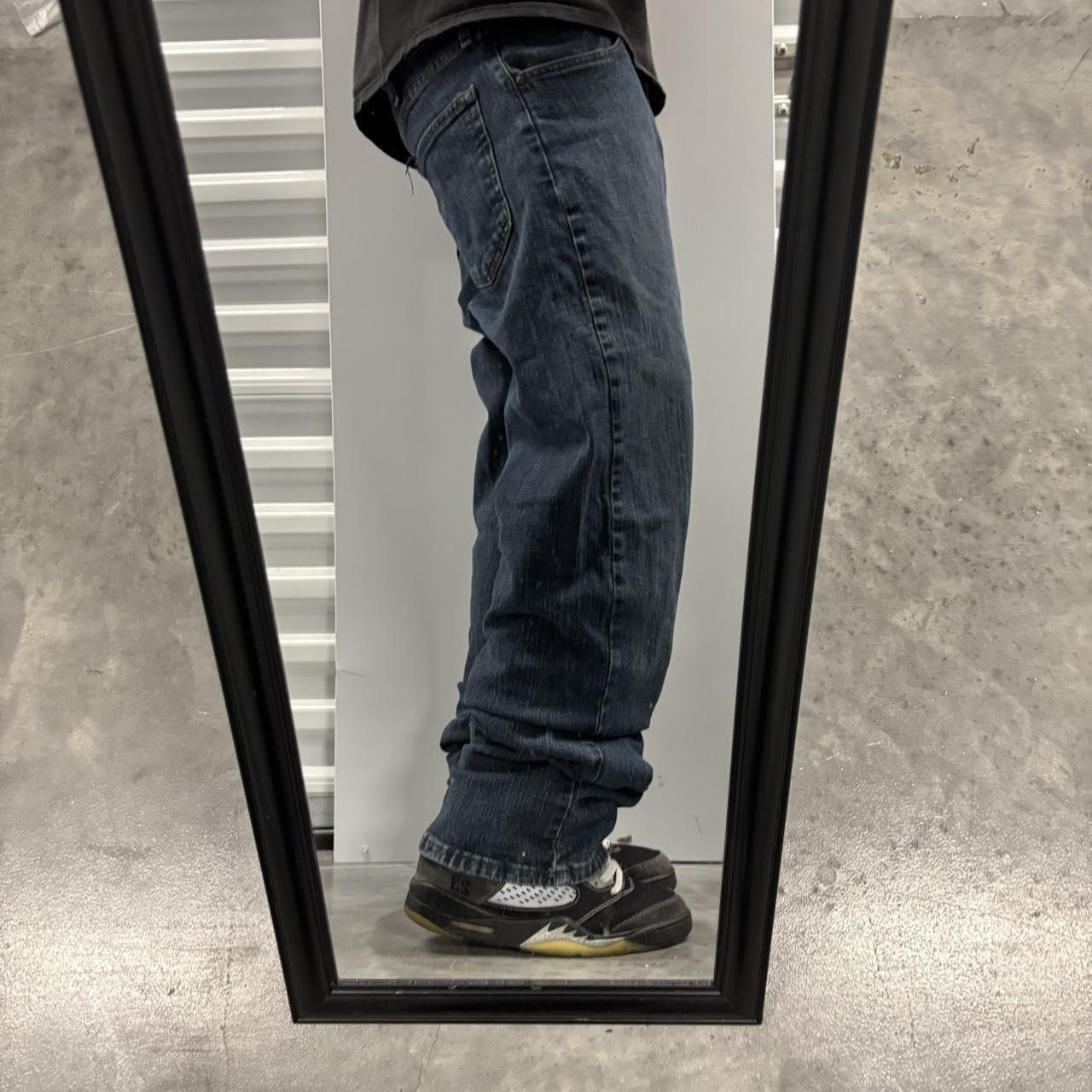 Japanese Brand × Vintage Crazy Vintage Y2K/2000s Grunge Dark Wash Denim Jeans! Size US 34 / EU 50 - 2 Thumbnail